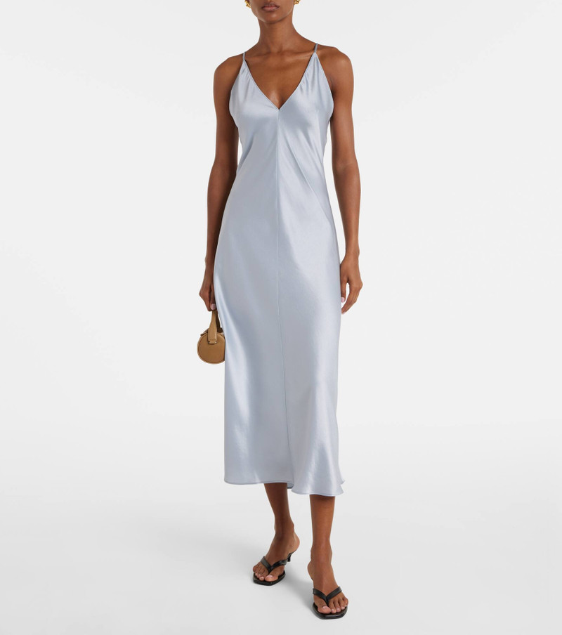 LESET Barb satin slip dress outlook