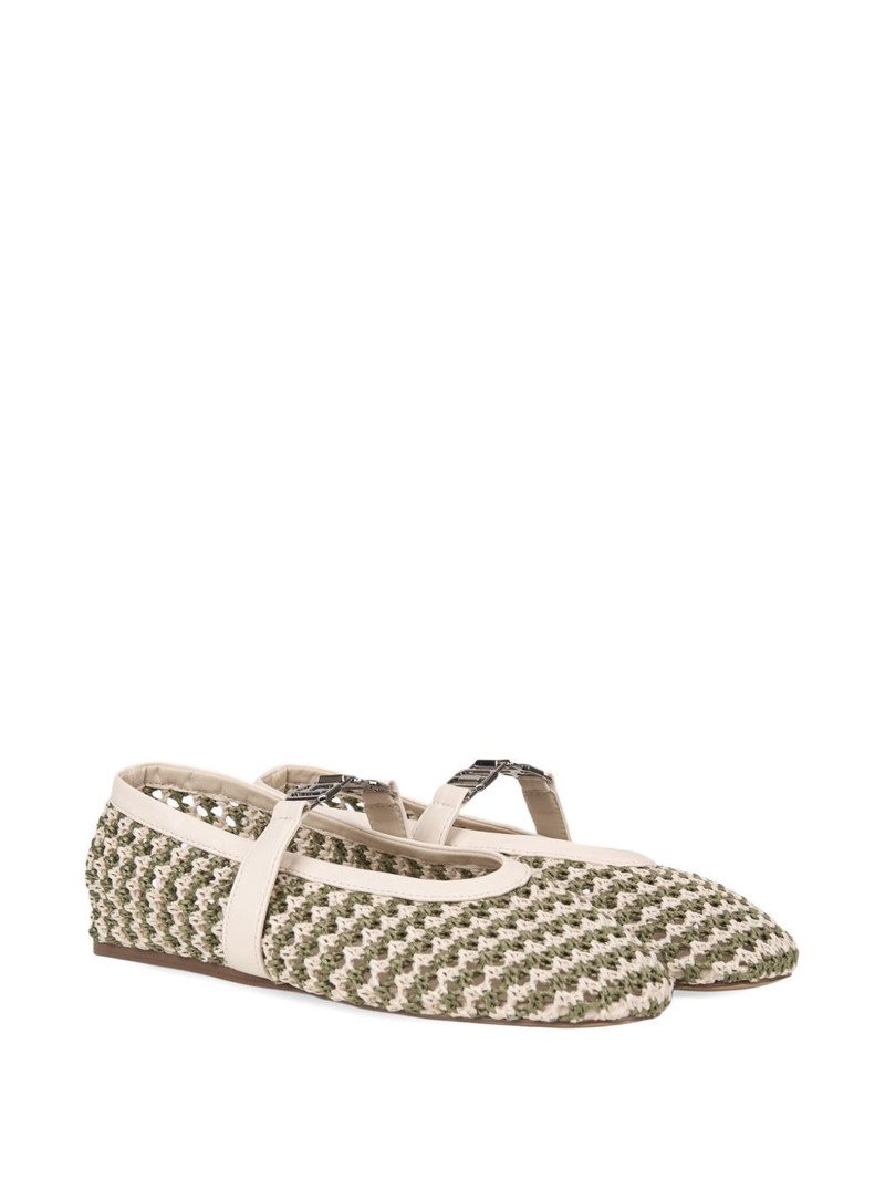 GCDS woven ballet flats outlook