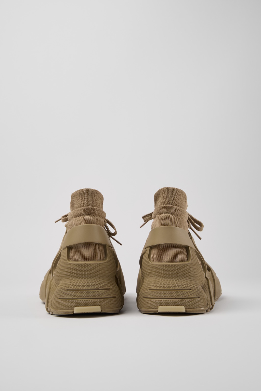 Beige Caged Sneakers - 3