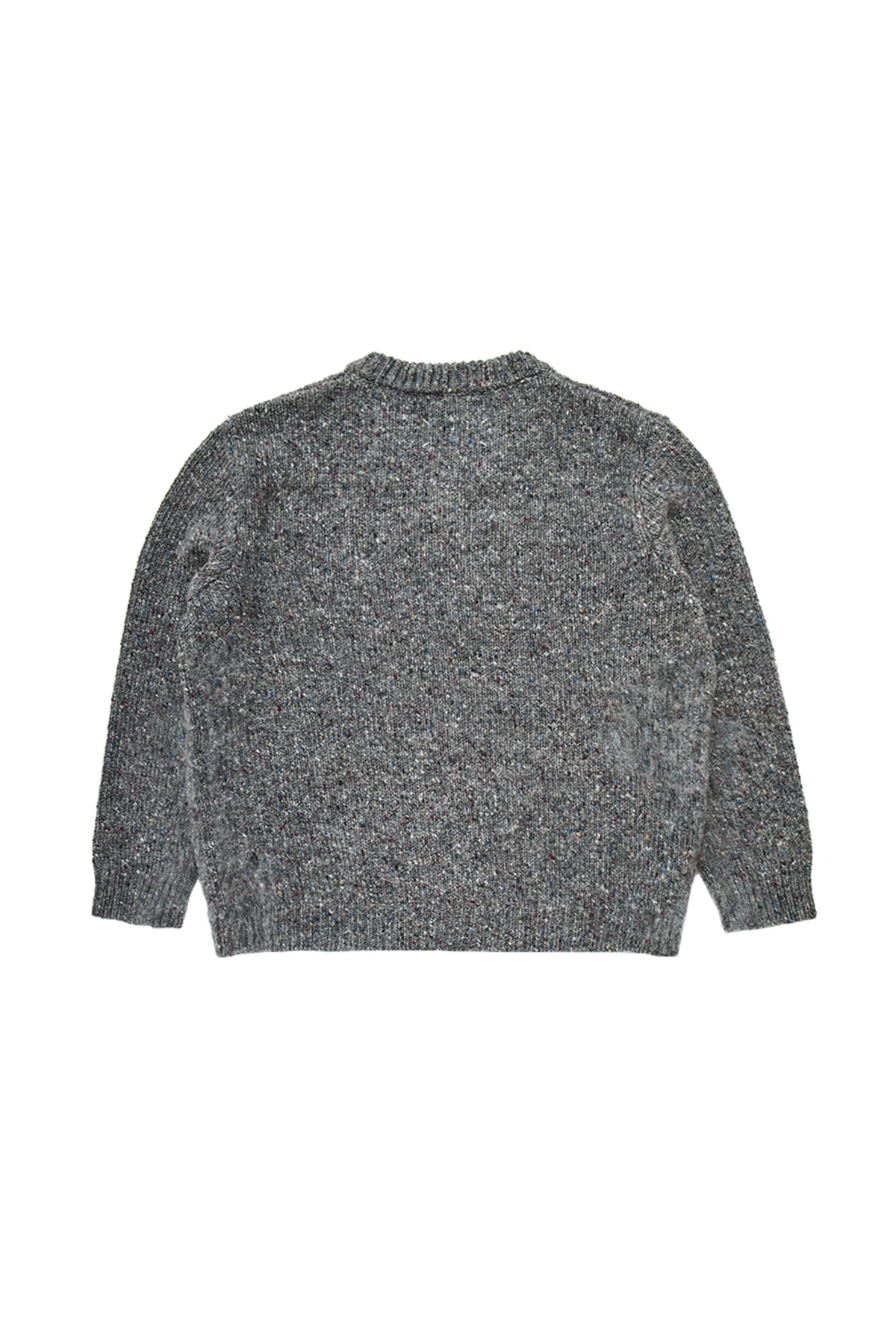 Maison Margiela V-Neck Mélange Sweater Grey - 2