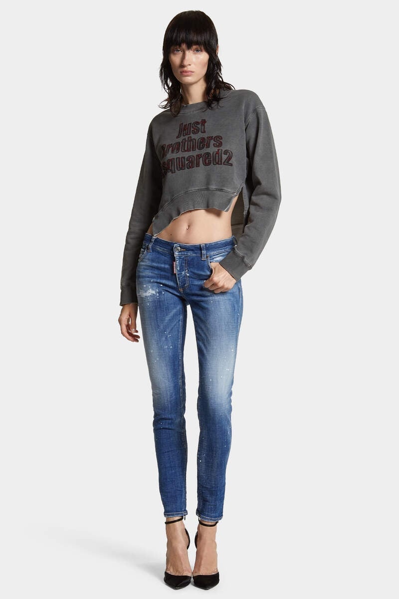 SPRAY DYED ROUND RIB CREWNECK SWEATSHIRT - 6