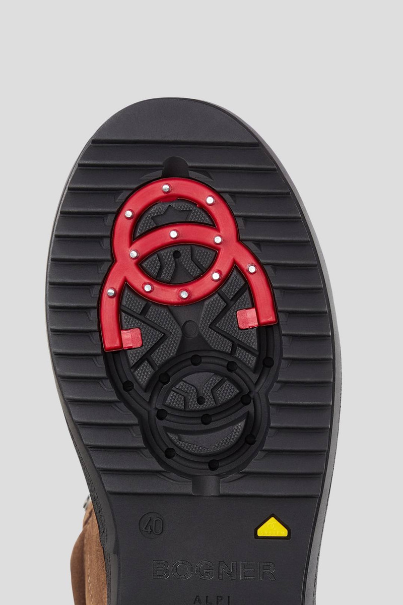 ANCHORAGE HIGH-TOP SNEAKERS WITH SPIKES IN COGNAC 7