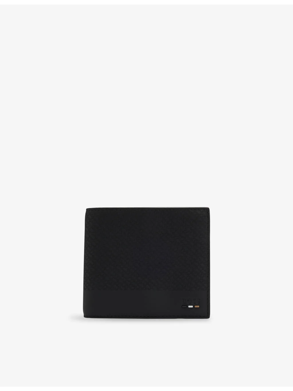 Embossed 8-Card Slot Leather Wallet - 1