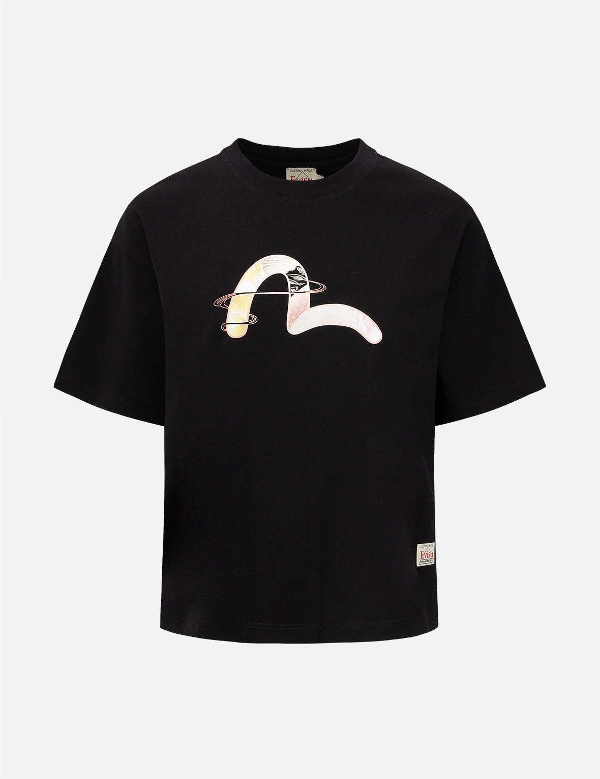 JAPANESE-PATTERN SEAGULL PRINT T-SHIRT - 1