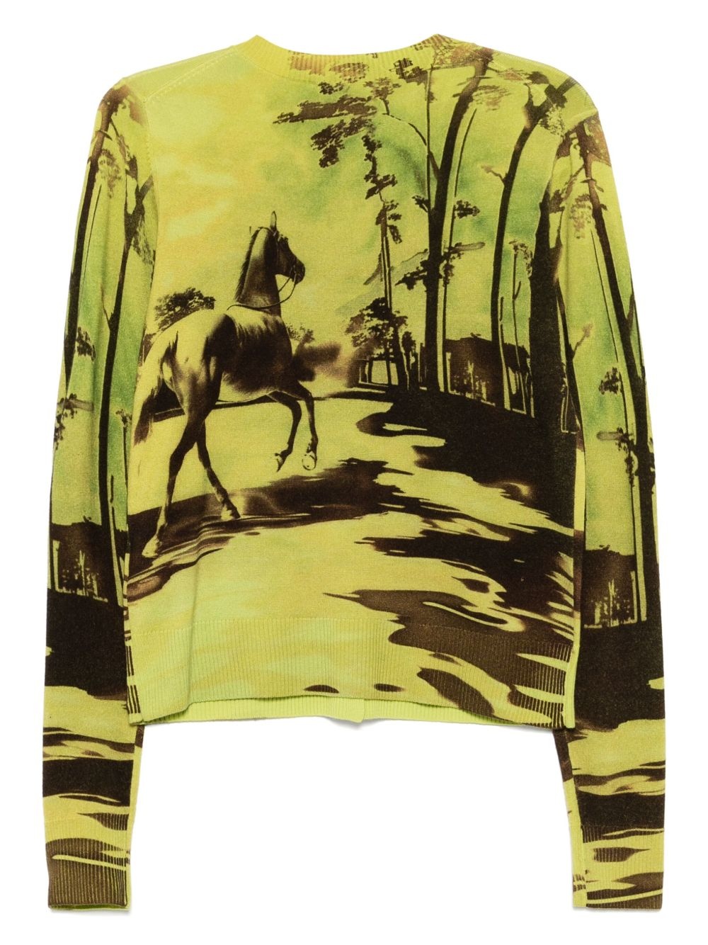 graphic-print cardigan - 2