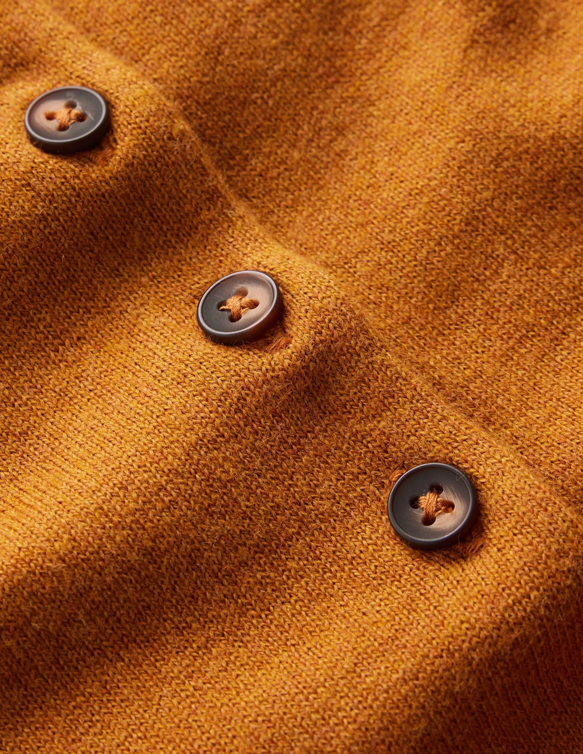 Collared Knitted T-shirt-Toffee Brown - 1