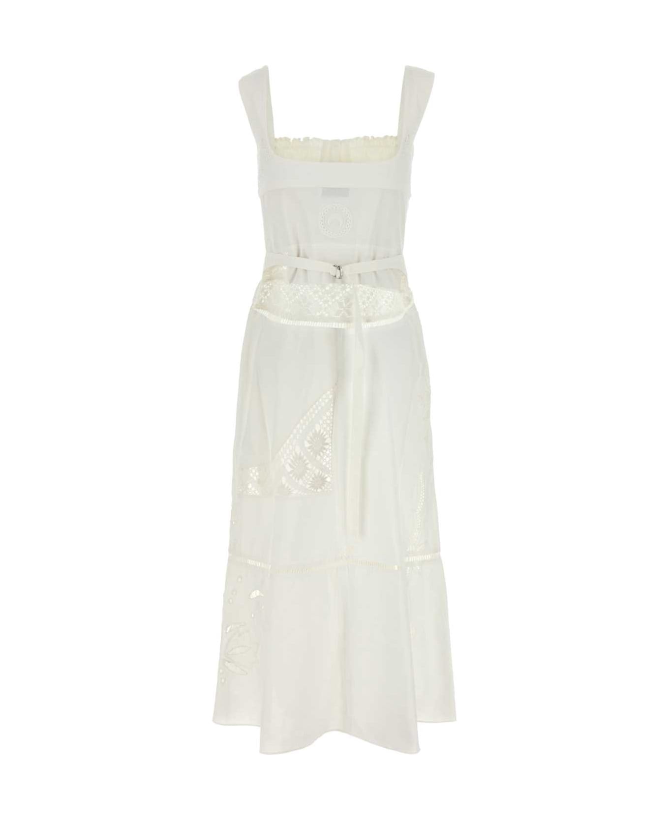 White Cotton Dress - 2