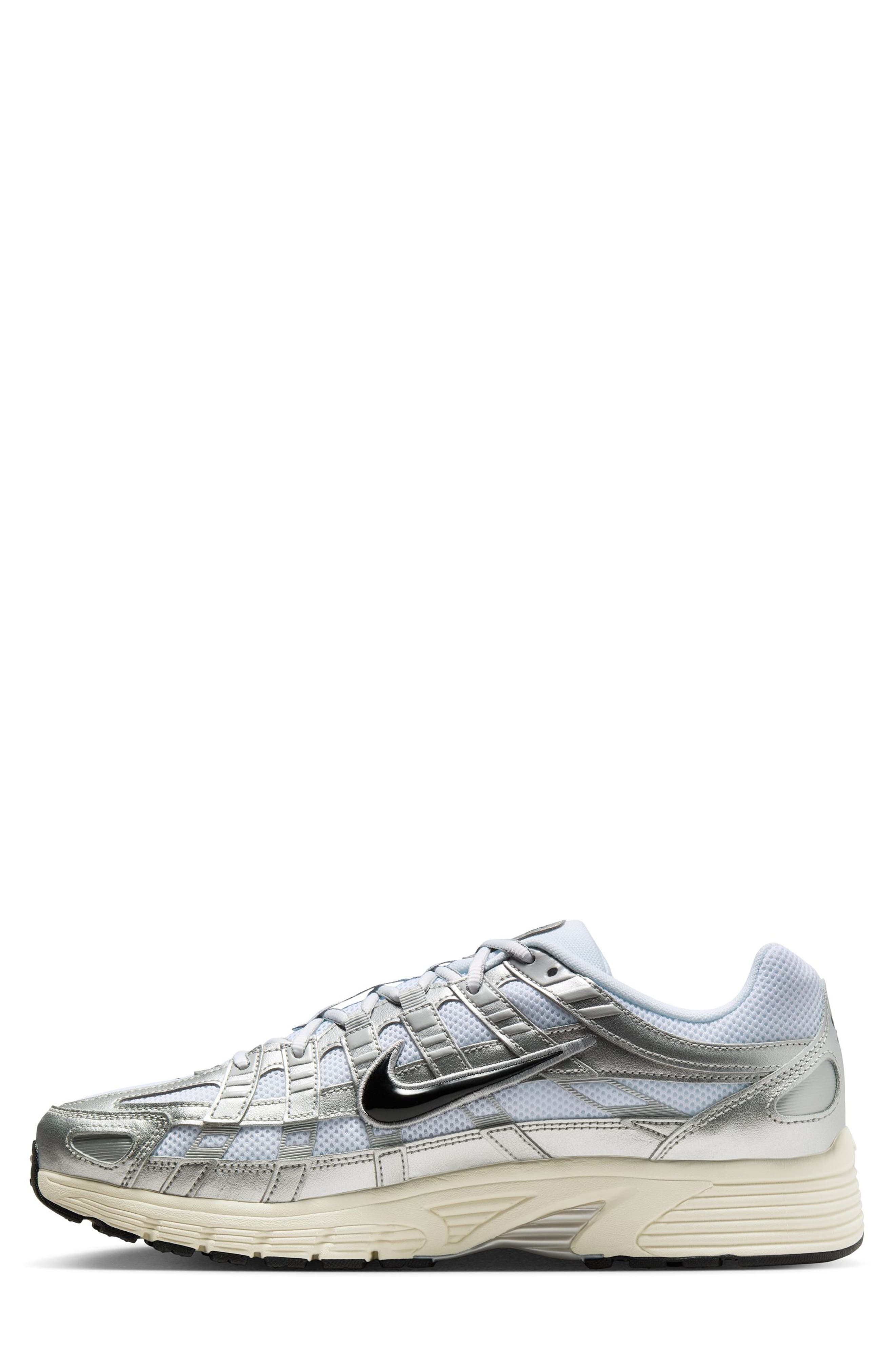 Nike P-6000 Sneaker in White/Black/Silver at Nordstrom - 6