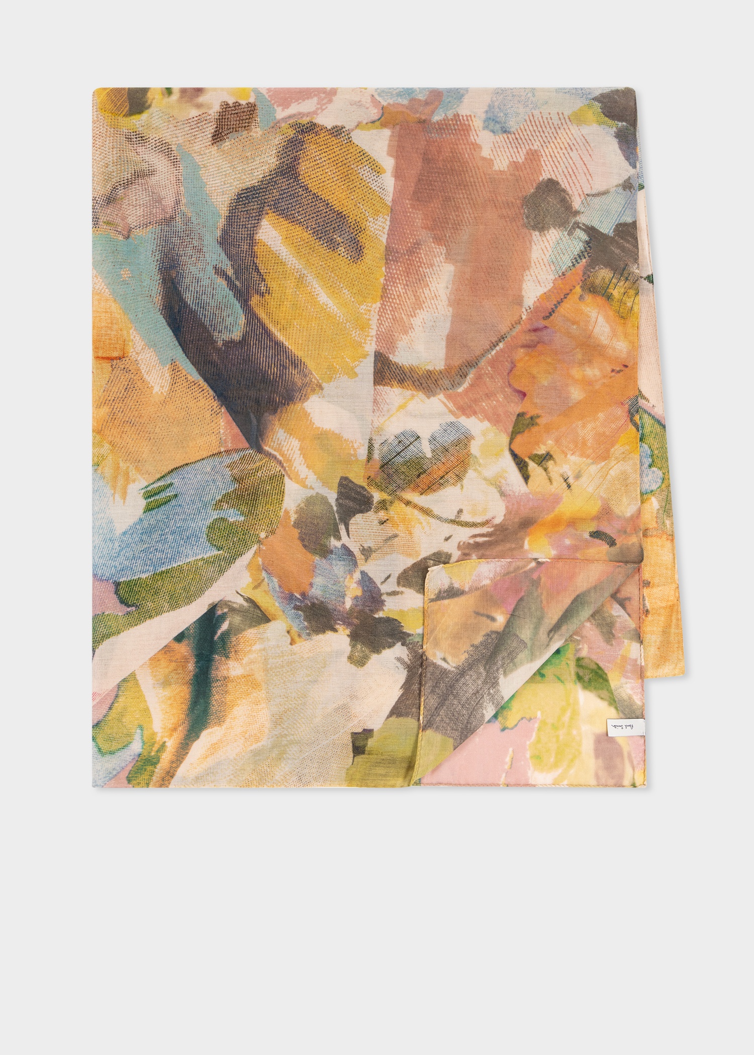Women's 'Floral Collage' Silk Scarf - 1