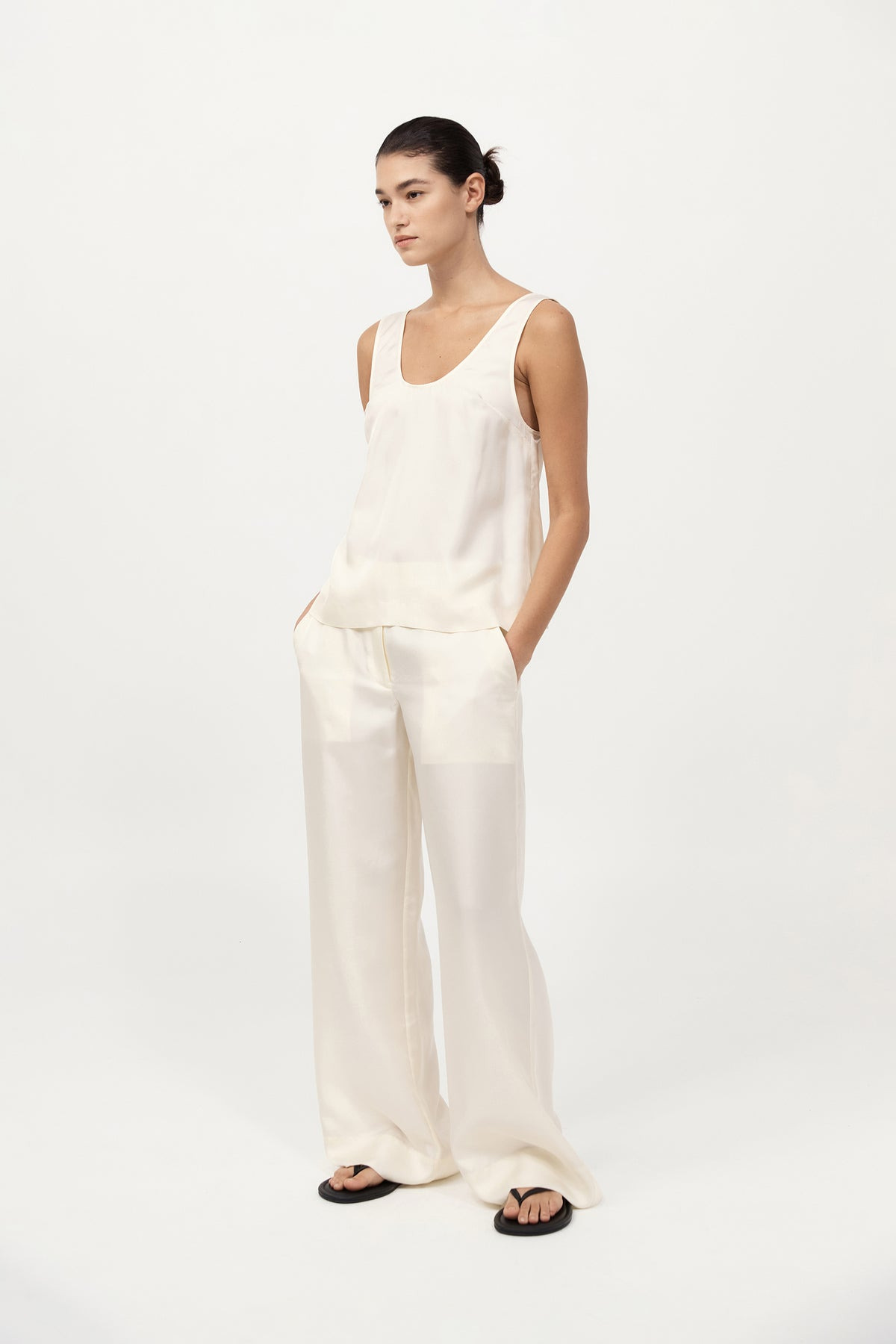Jordan Button Up Top - Milk - 4