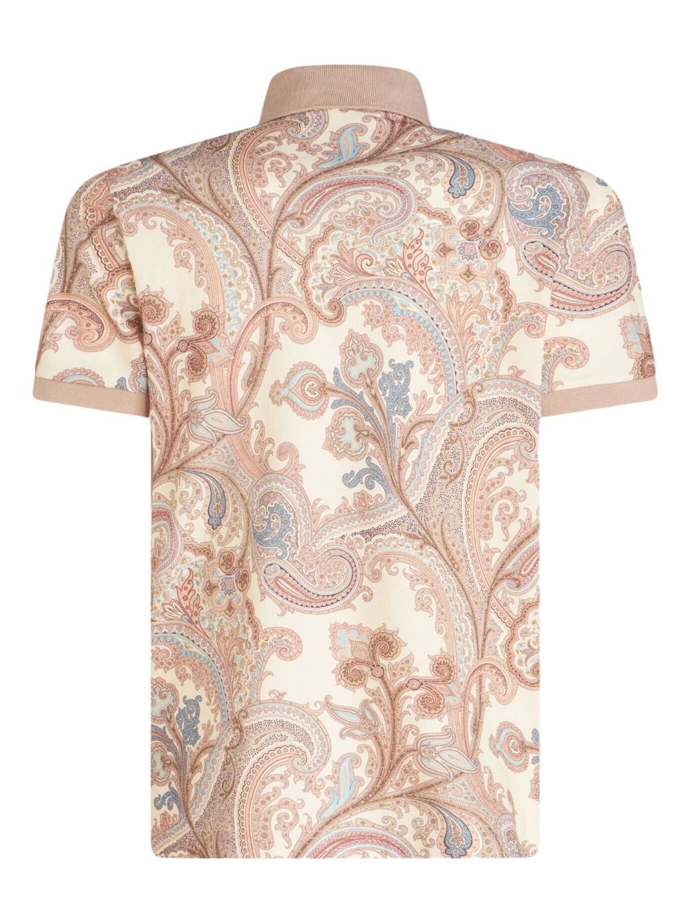 paisley-print cotton polo shirt - 5