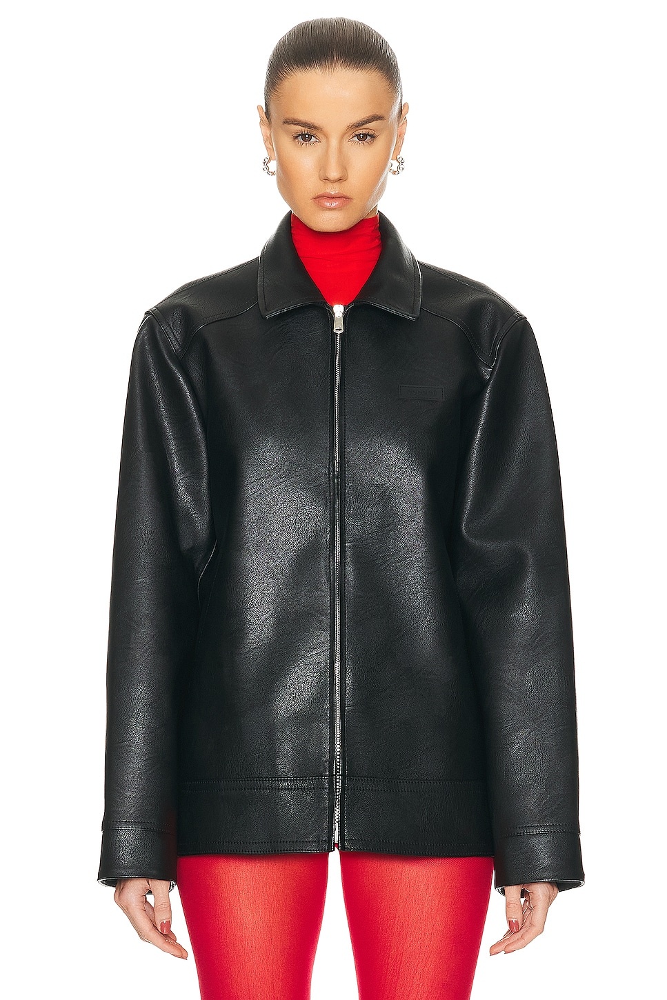 Faux Leather Jacket - 1