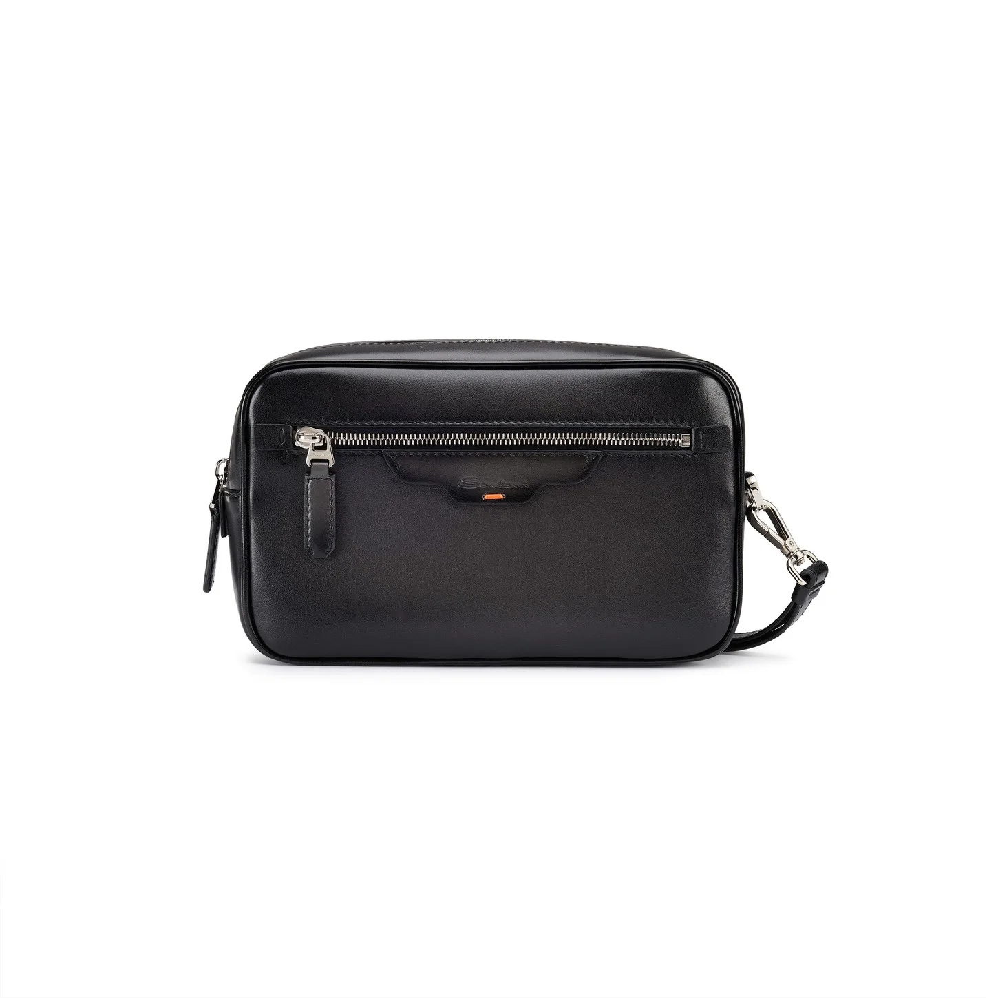 Black leather beauty case - 1