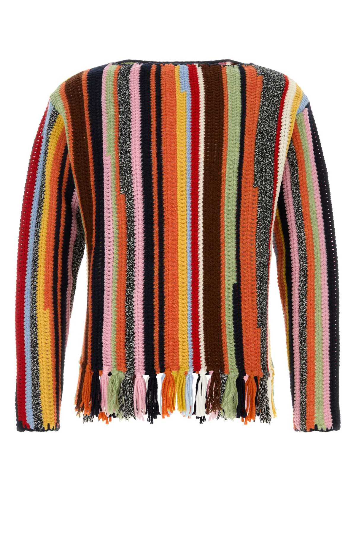 Prada Men Multicolor Crochet Sweater - 1