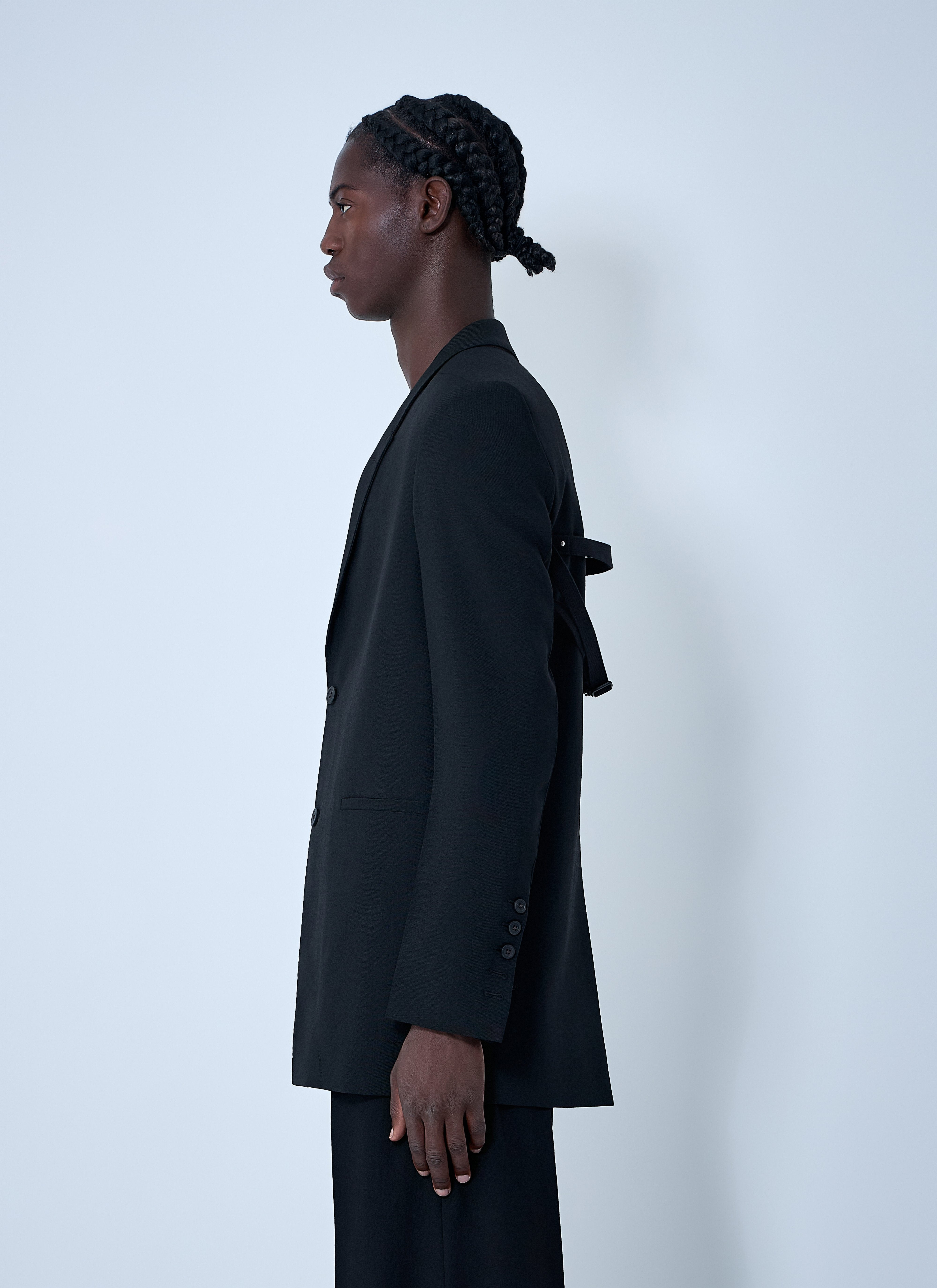 Rick Owens Men Single-Breasted Blazer - 3