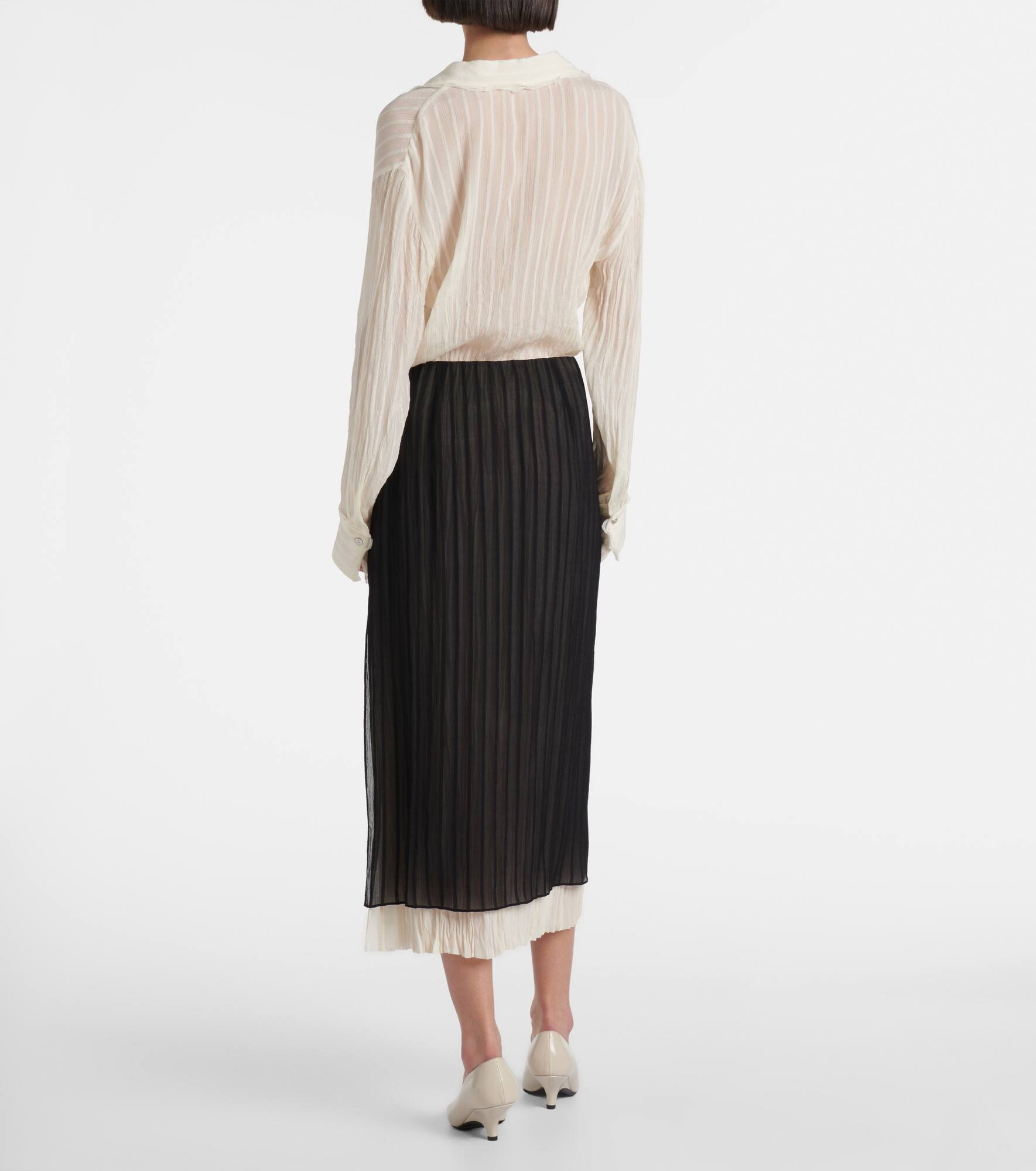 Striped midi skirt - 3