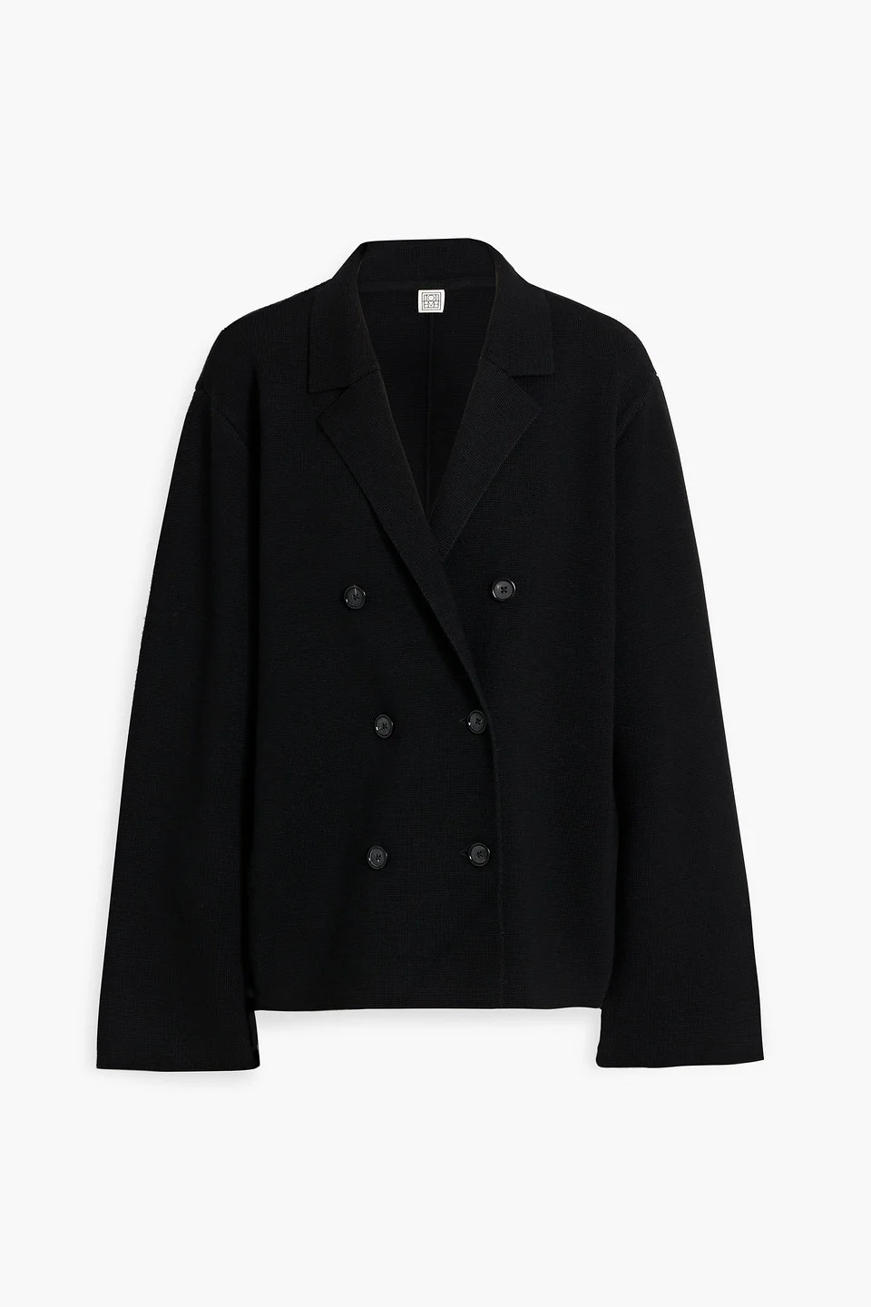 Double-breasted wool blazer - 1