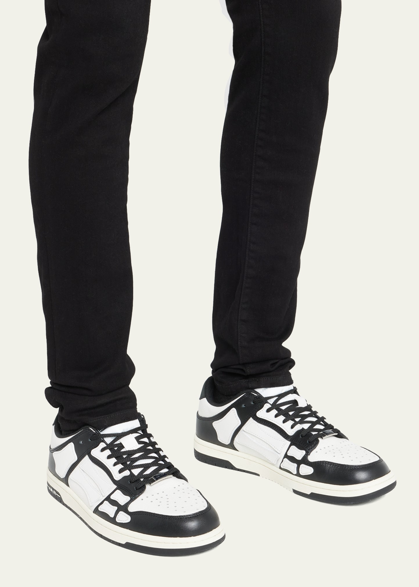Men's Skel Bicolor Leather Low-Top Sneakers - 2