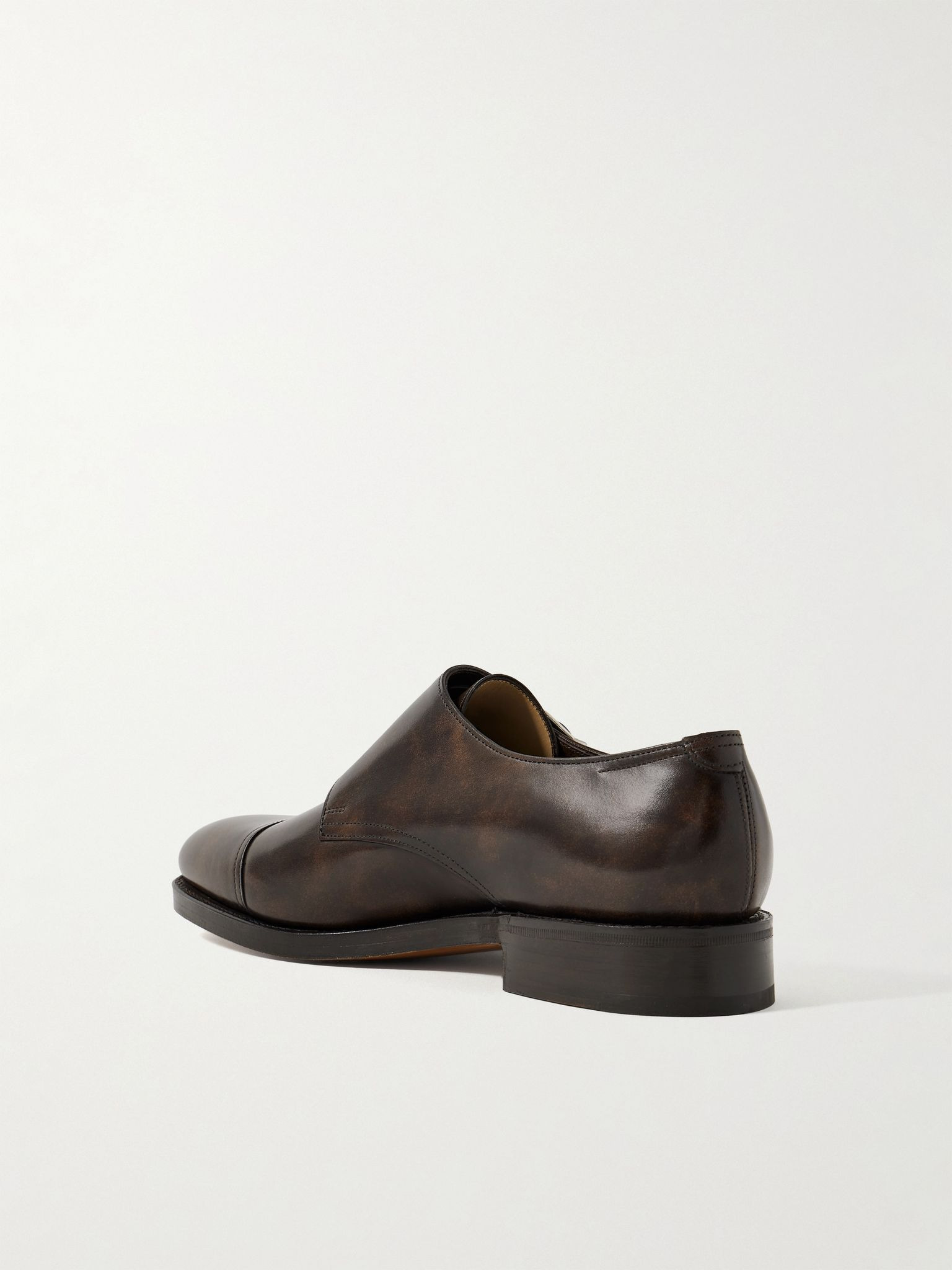 William Leather Monk-Strap Shoes Brown - 4