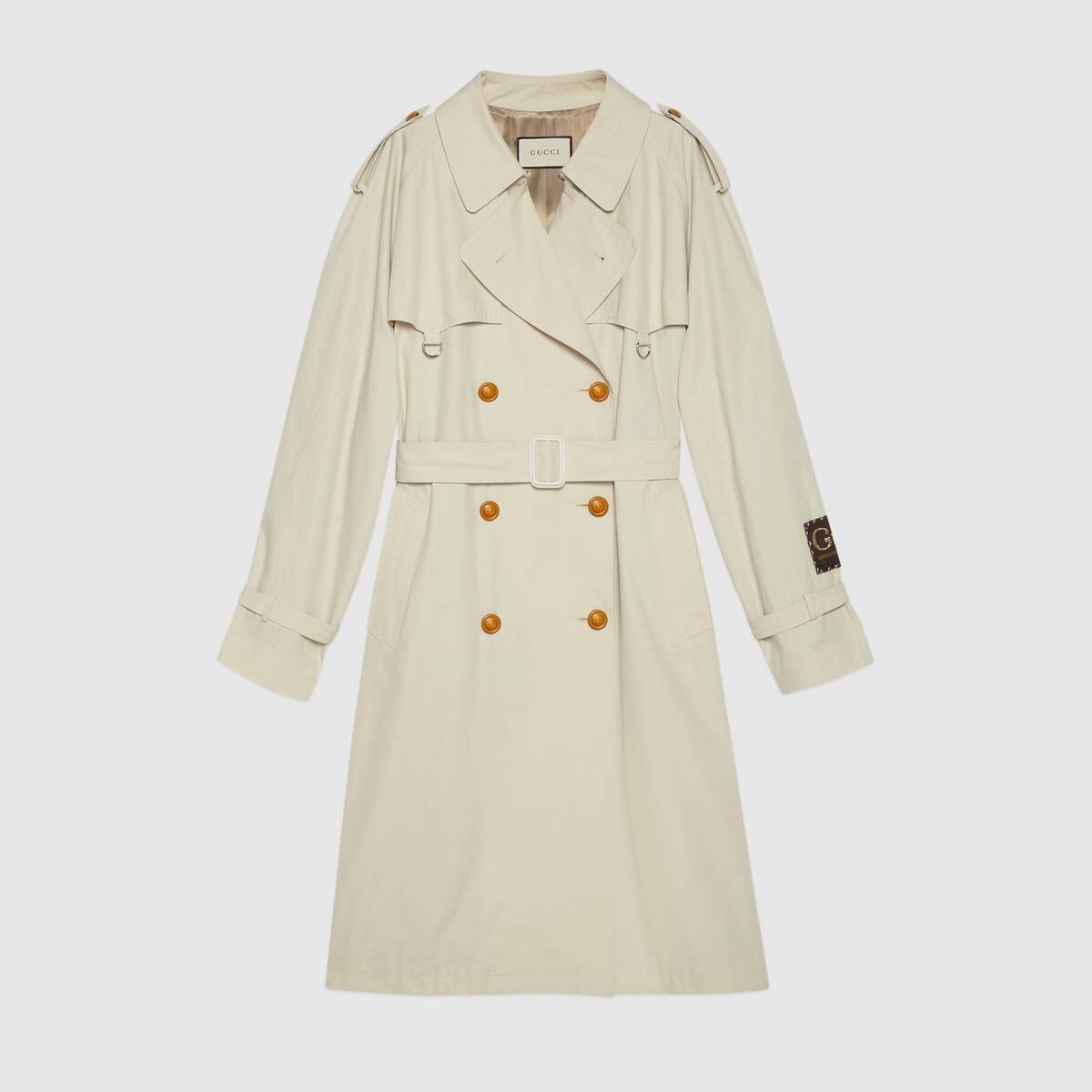 Cotton trench with Gucci label - 1