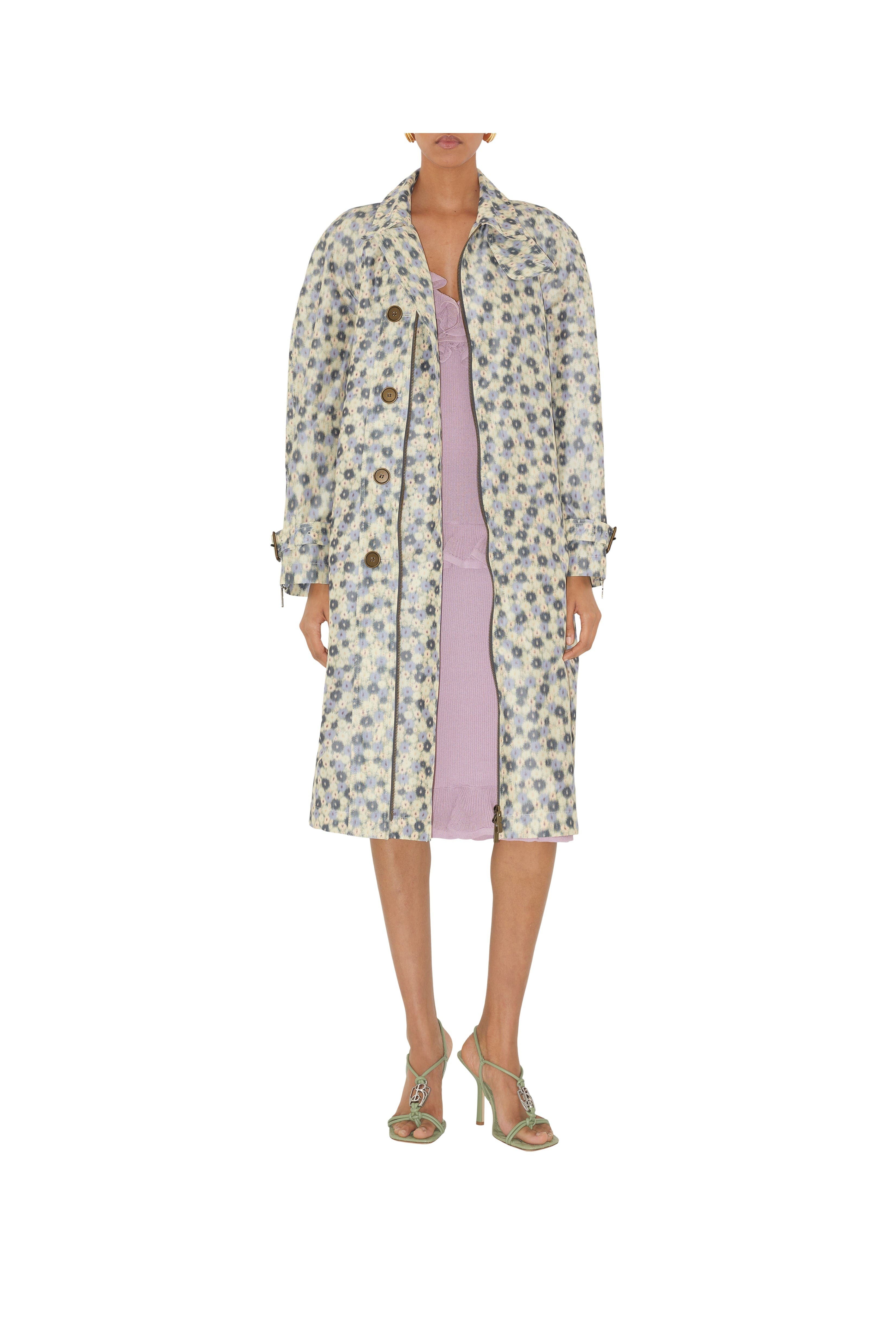 burberry Long Daisy Lightweight Zip Car Coat in Eccles at Nordstrom - 3