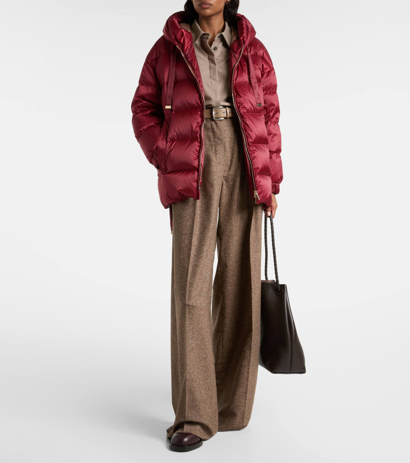 Max Mara Felice hooded taffeta down jacket outlook