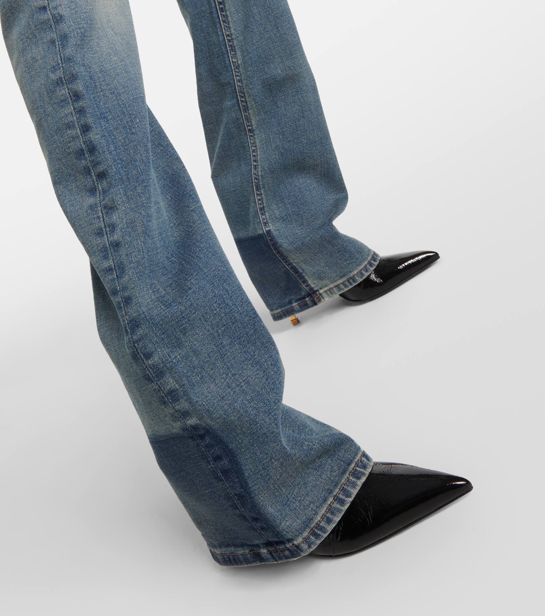 Mid-rise bootcut jeans - 5