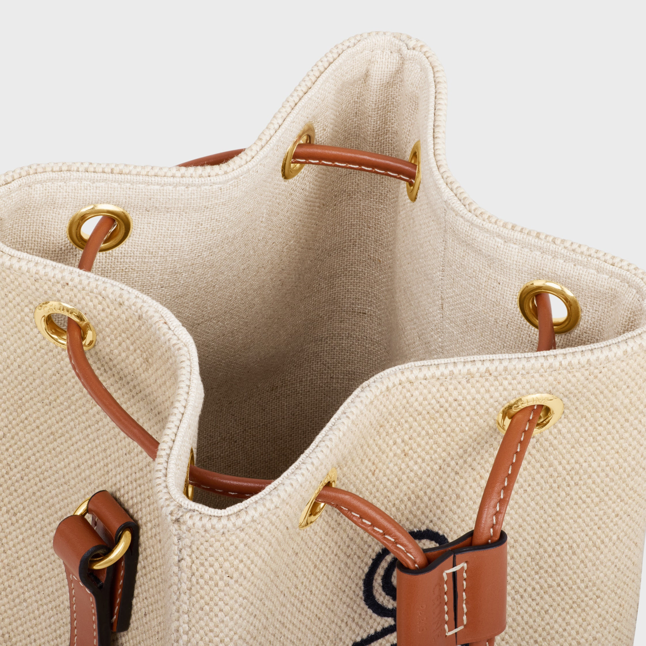 MICRO SAILOR IN Textile with Anchor Embroidery and Calfskin - 4