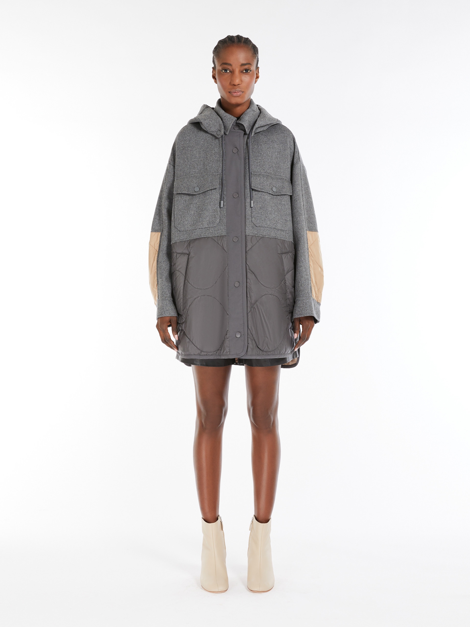 OSSOLA Double-sided wool and nylon jacket - 3