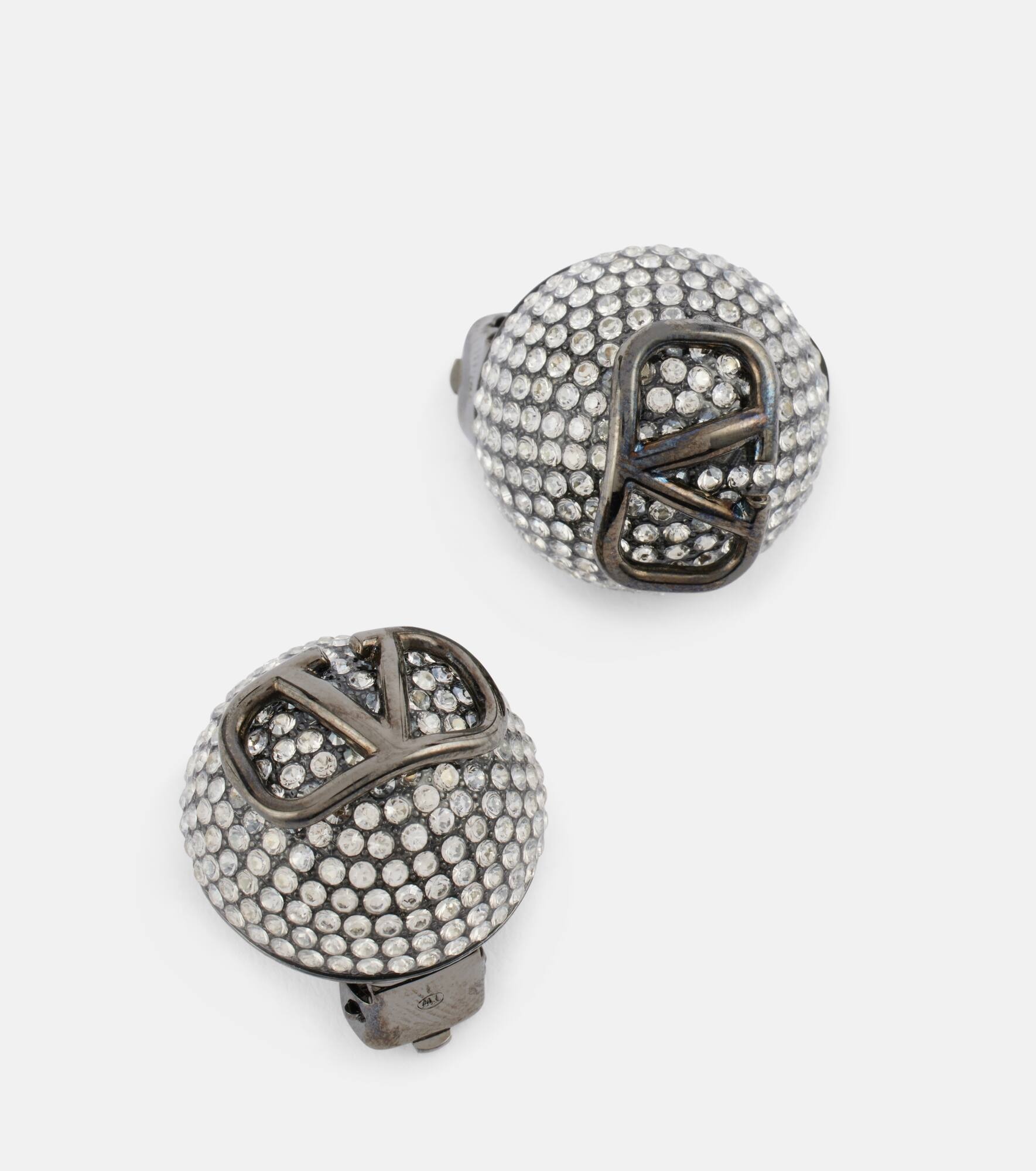 VLogo Signature clip-on earrings - 4