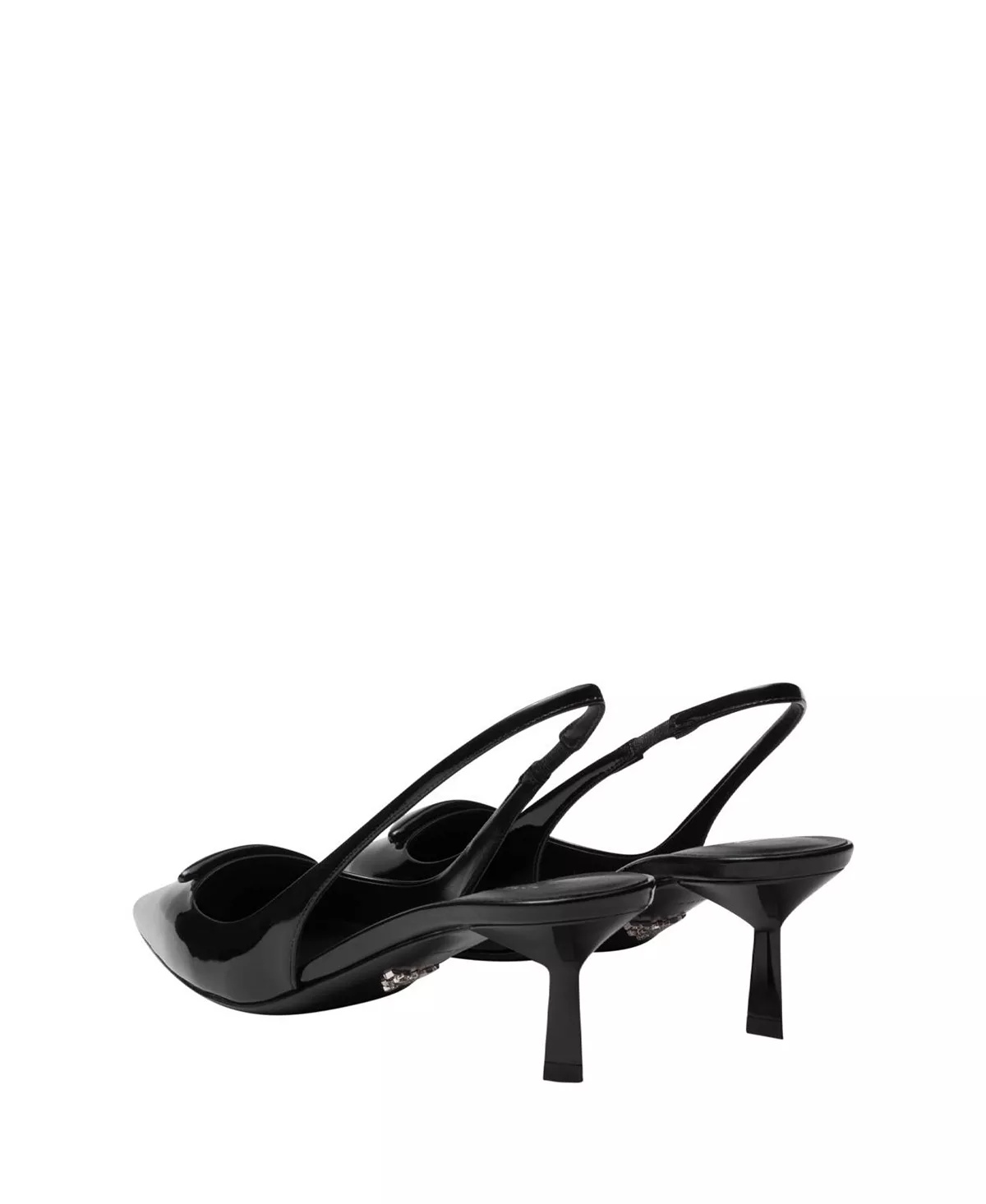 Women's Patent Leather Slingback Pumps - 4