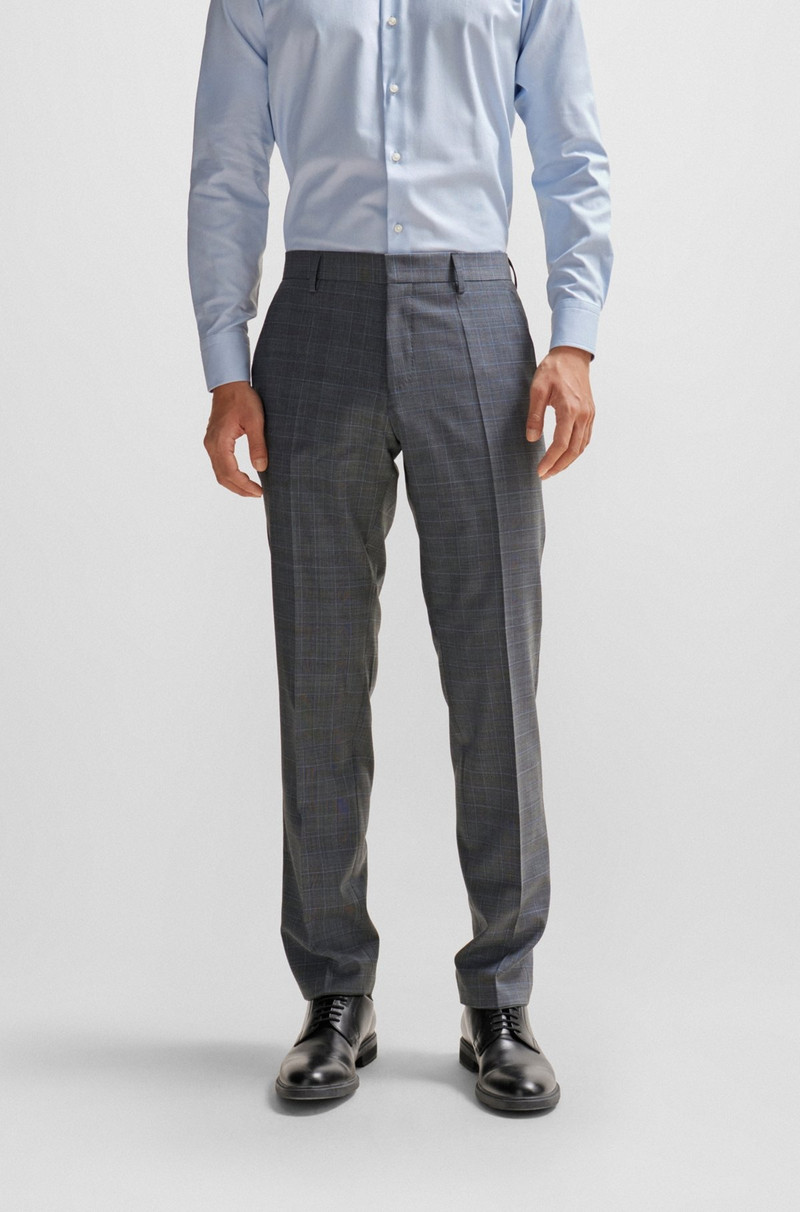 SLIM-FIT SUIT IN CHECKED STRETCH WOOL 7