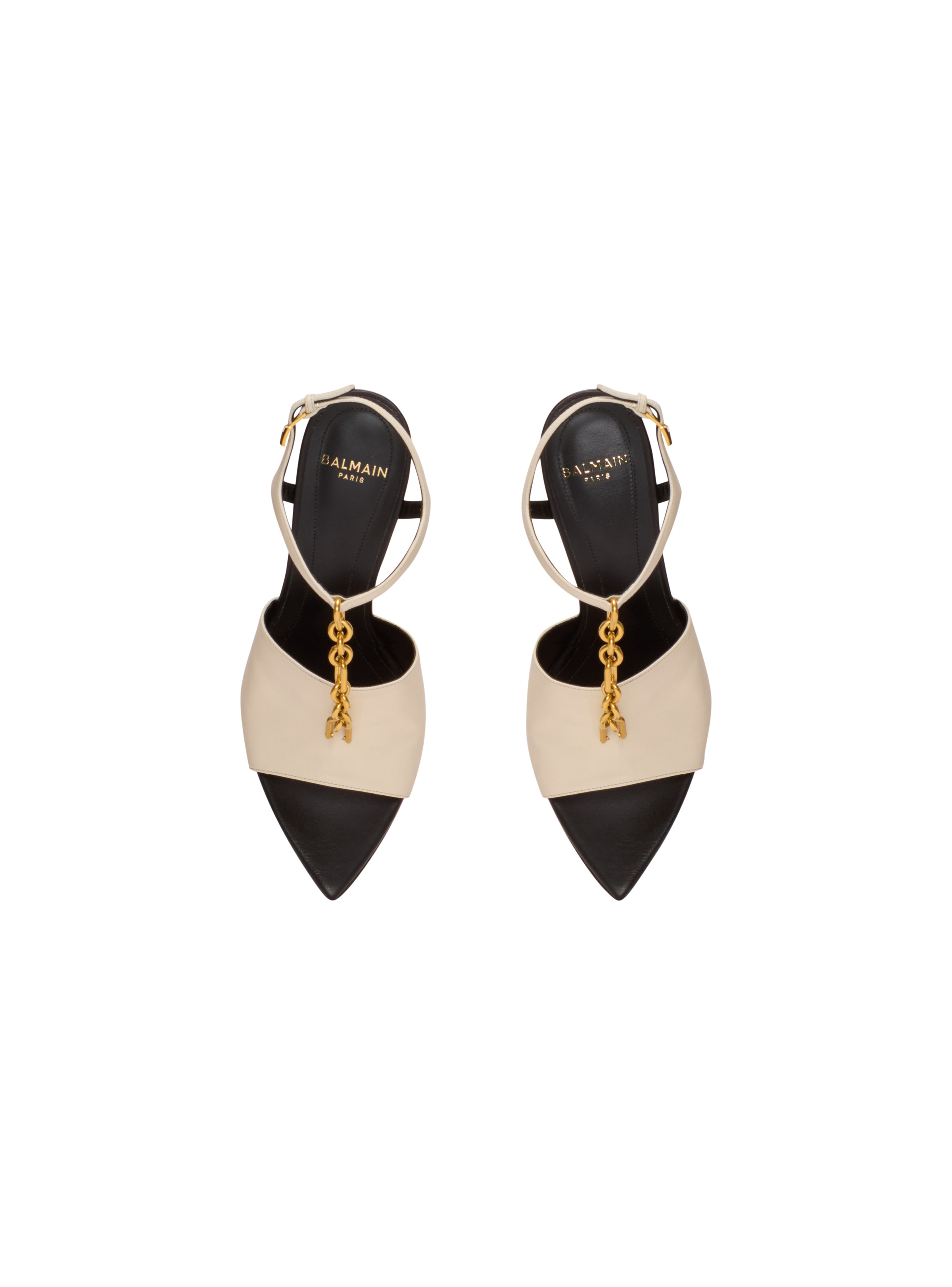 Sync leather sandals with heel - 3