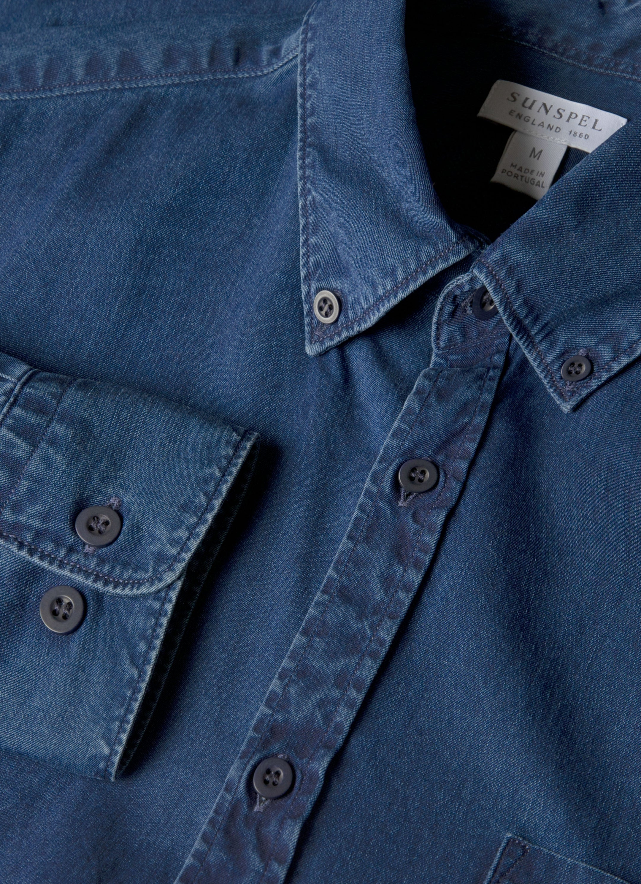 Button Down Denim Shirt - 4