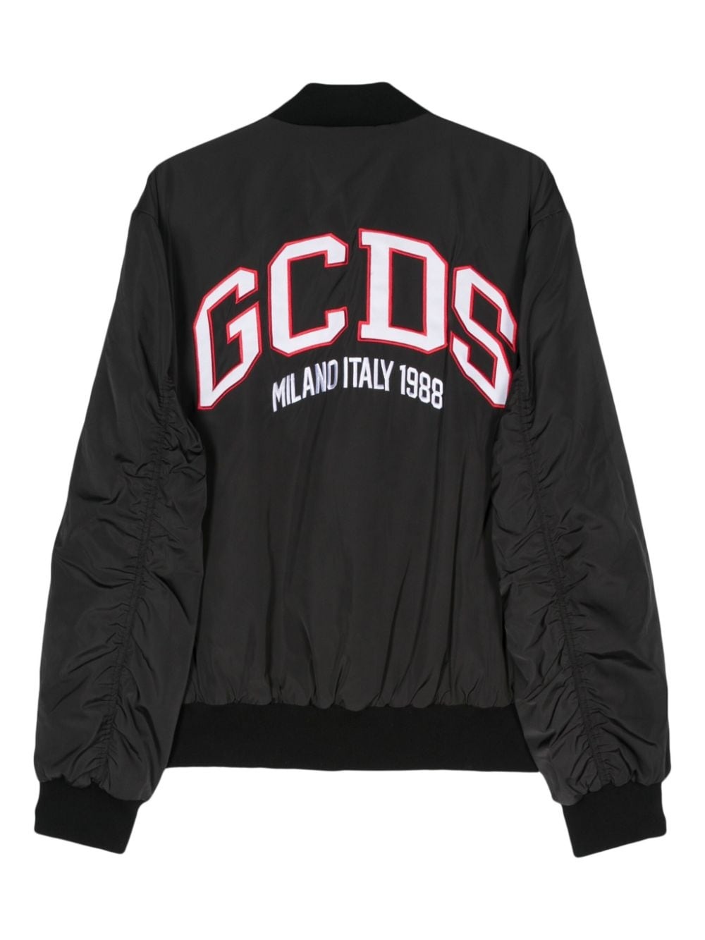 embroidered-logo bomber jacket - 2