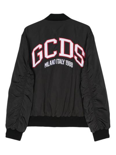 GCDS embroidered-logo bomber jacket outlook