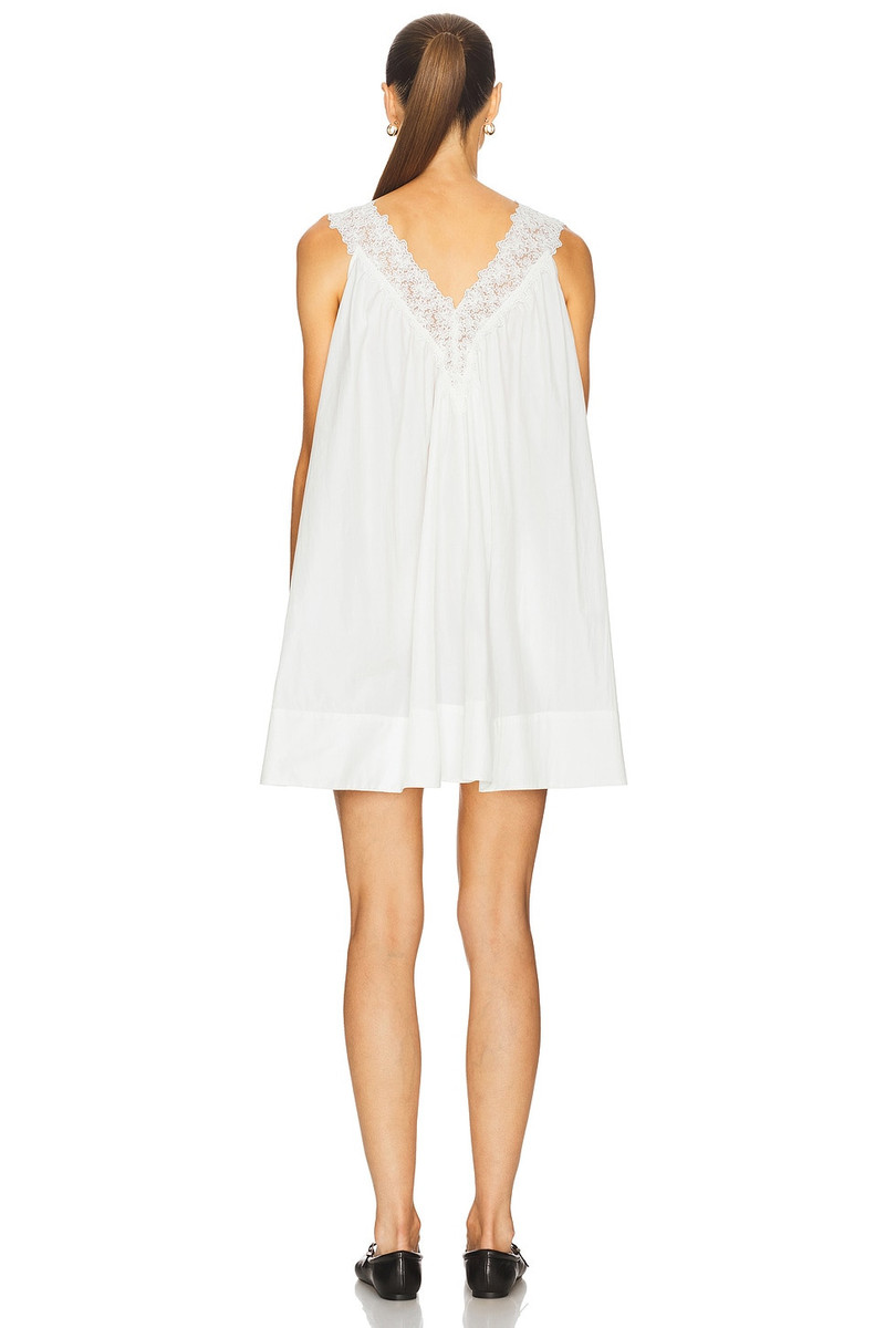 HELSA Mini Dress With Lace in Tech Poplin outlook