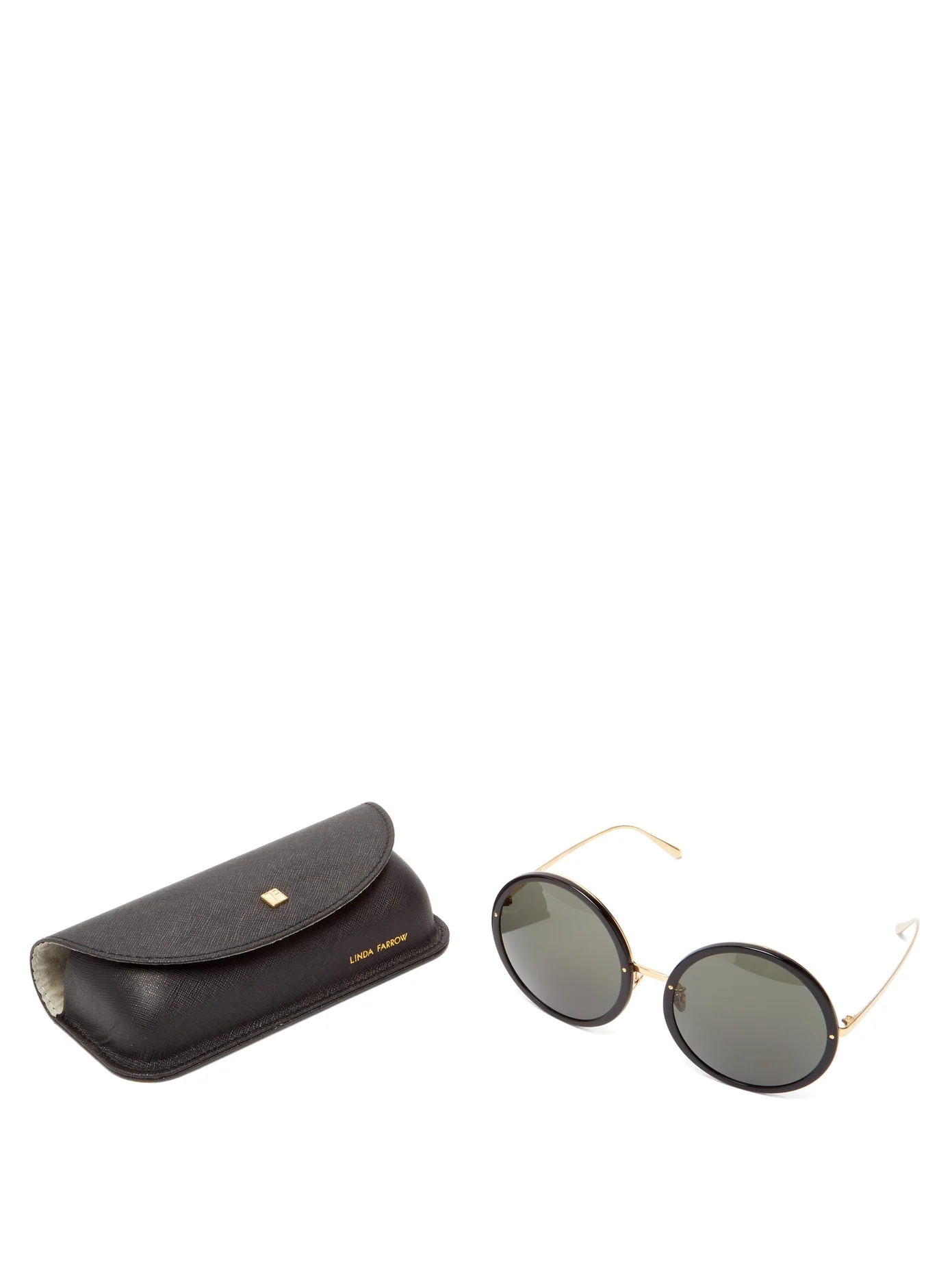 Kew round acetate and metal sunglasses - 5