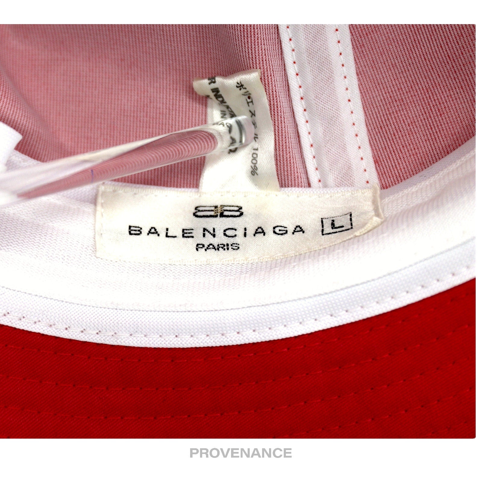 ? Balenciaga BB Logo Embroidered Bucket Hat - Red display picture 2
