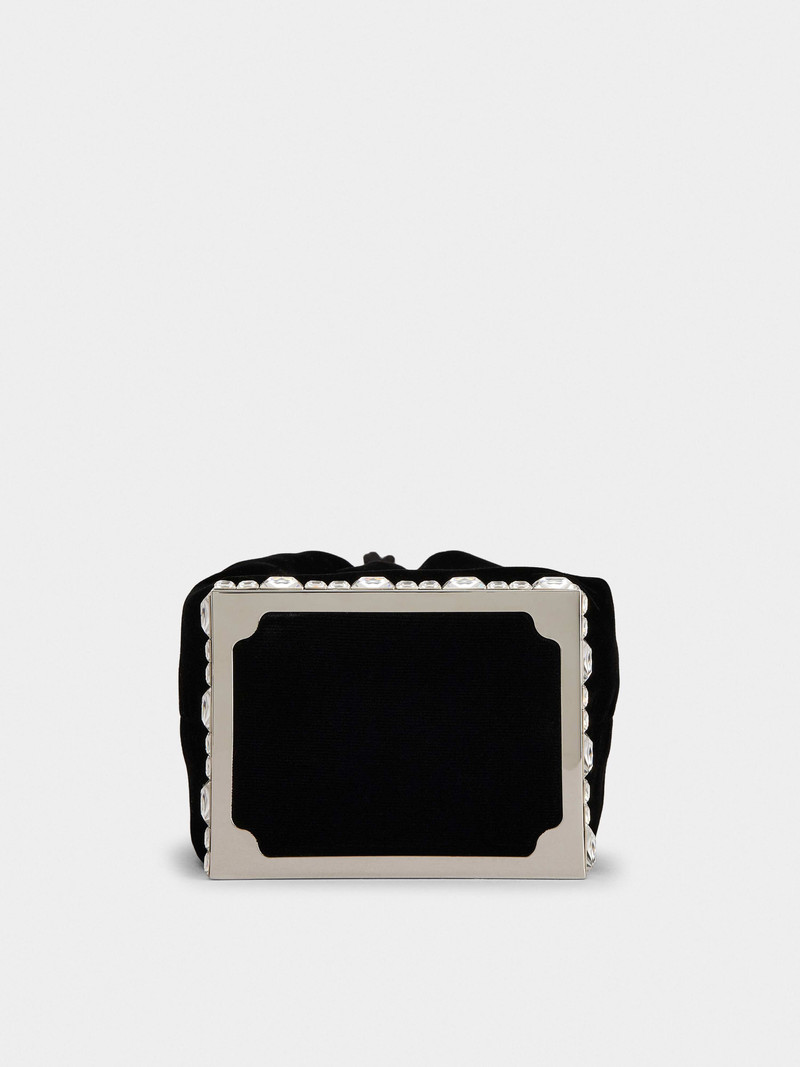 Viv' Pocket Strass Cube Bag in Velvet 5