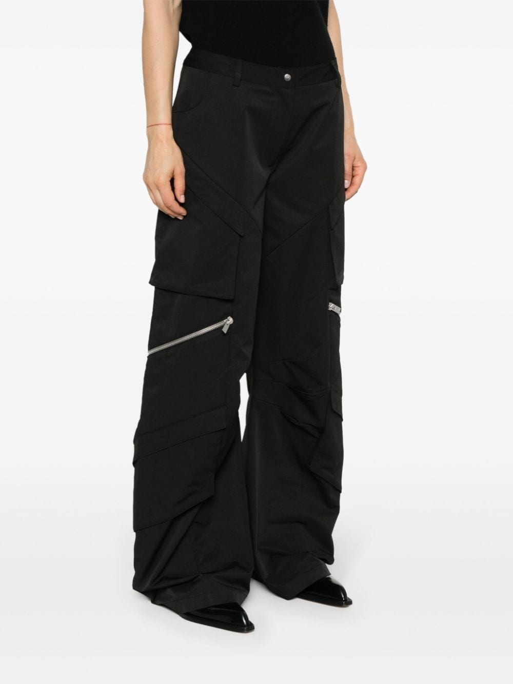 cotton straight trousers - 3