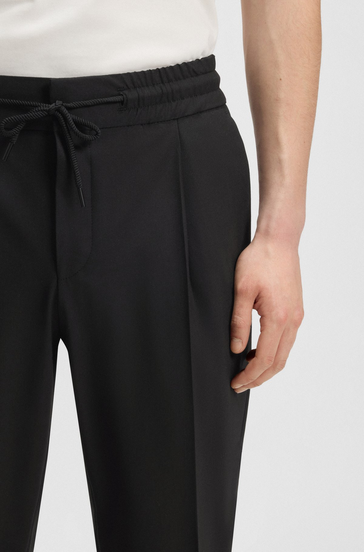 SLIM-FIT TROUSERS IN WOOL - 5