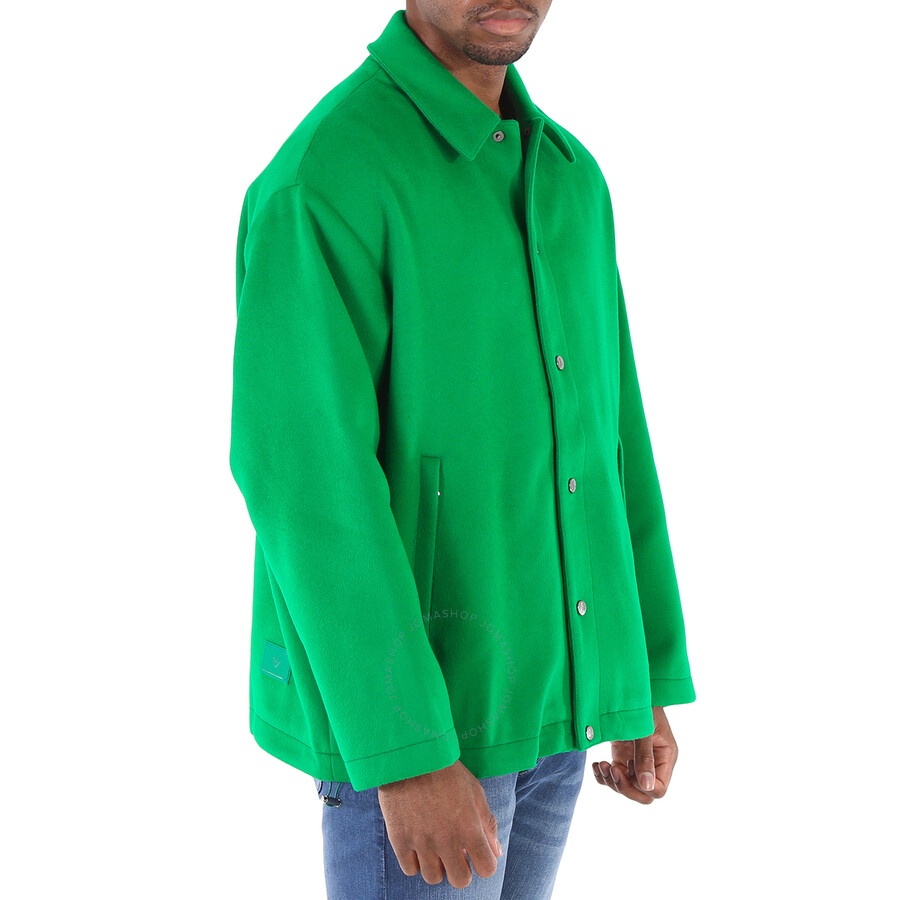 Emporio Armani Men's Verde Ultra Fine Wool Blouson Jacket - 4