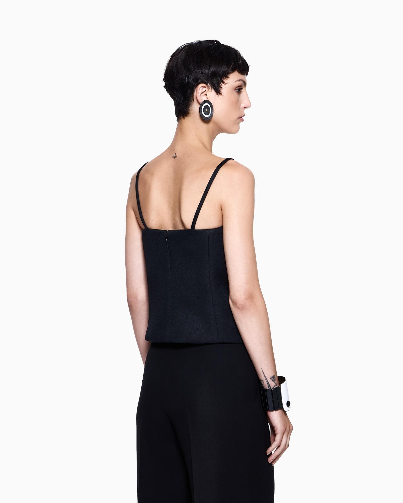 TECHNICAL SCUBA FABRIC BUSTIER TOP - 3