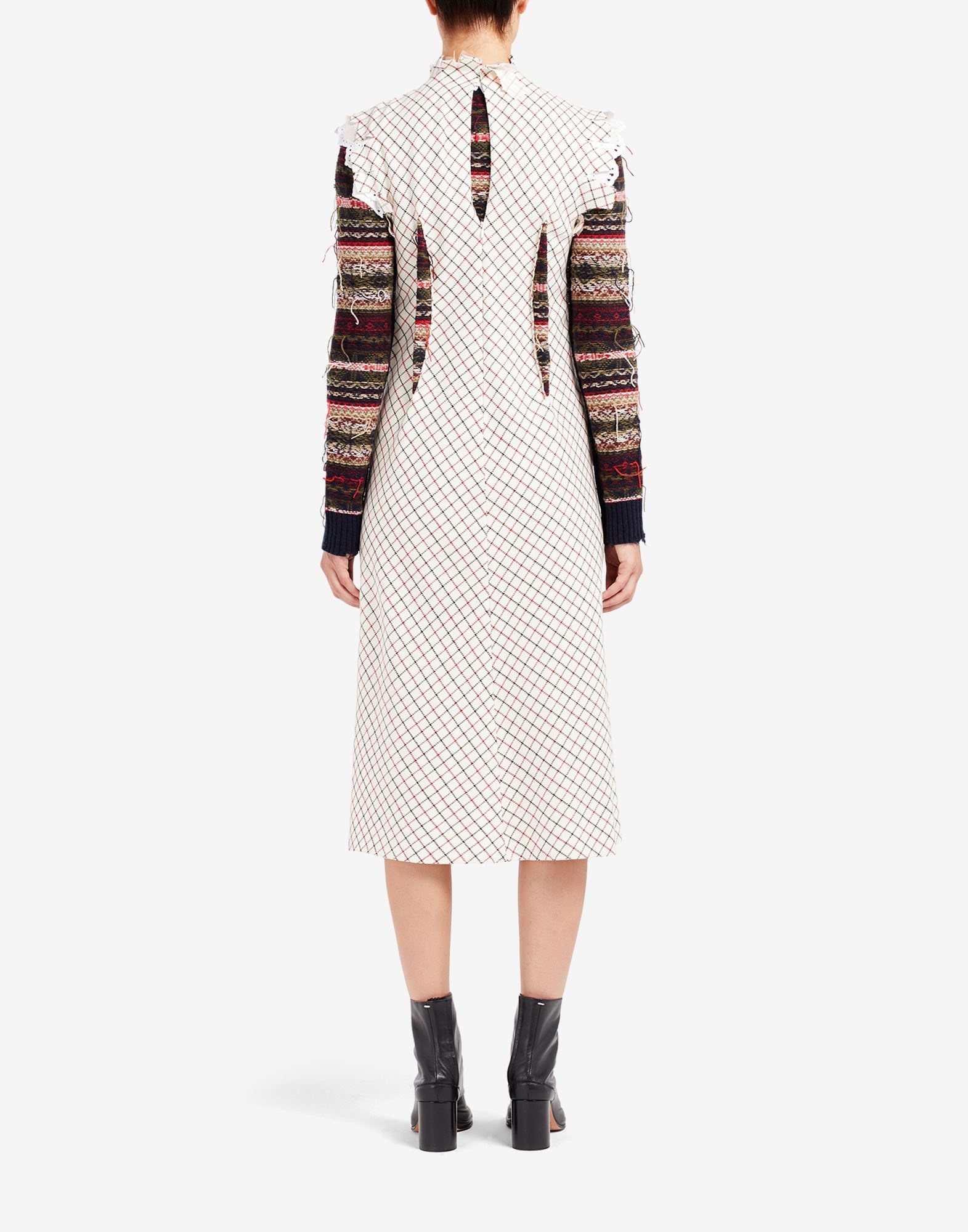 Spliced cardigan dress - 4