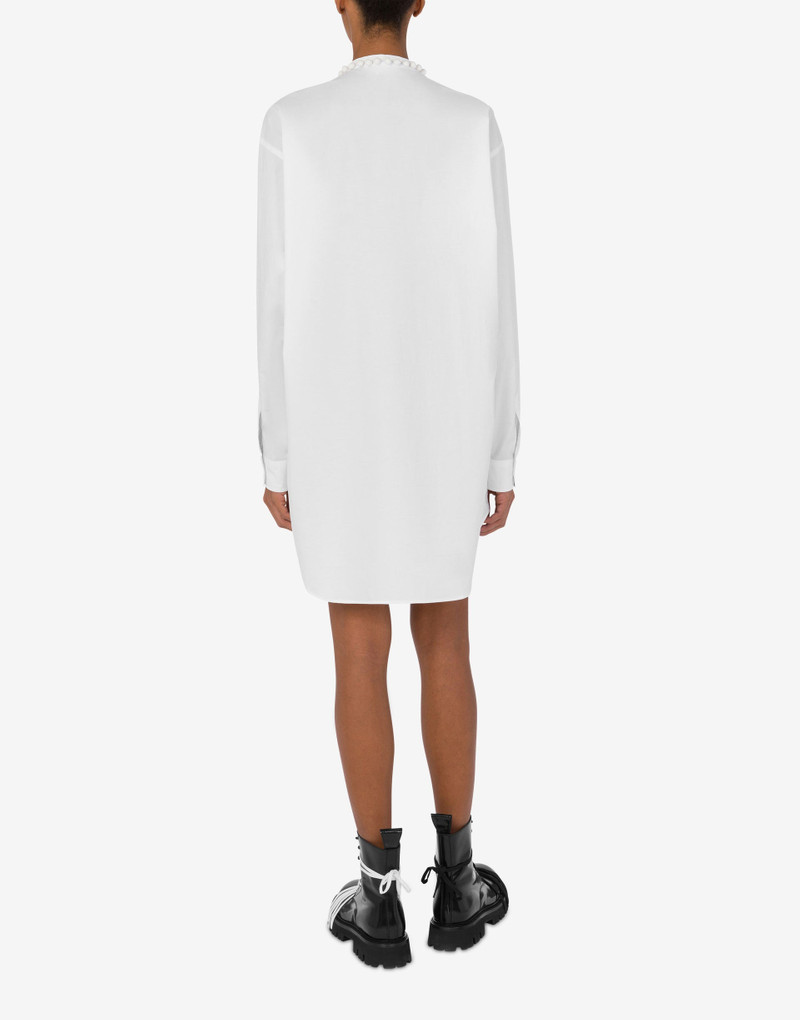 Moschino STRETCH POPLIN DRESS WITH EMBROIDERY outlook