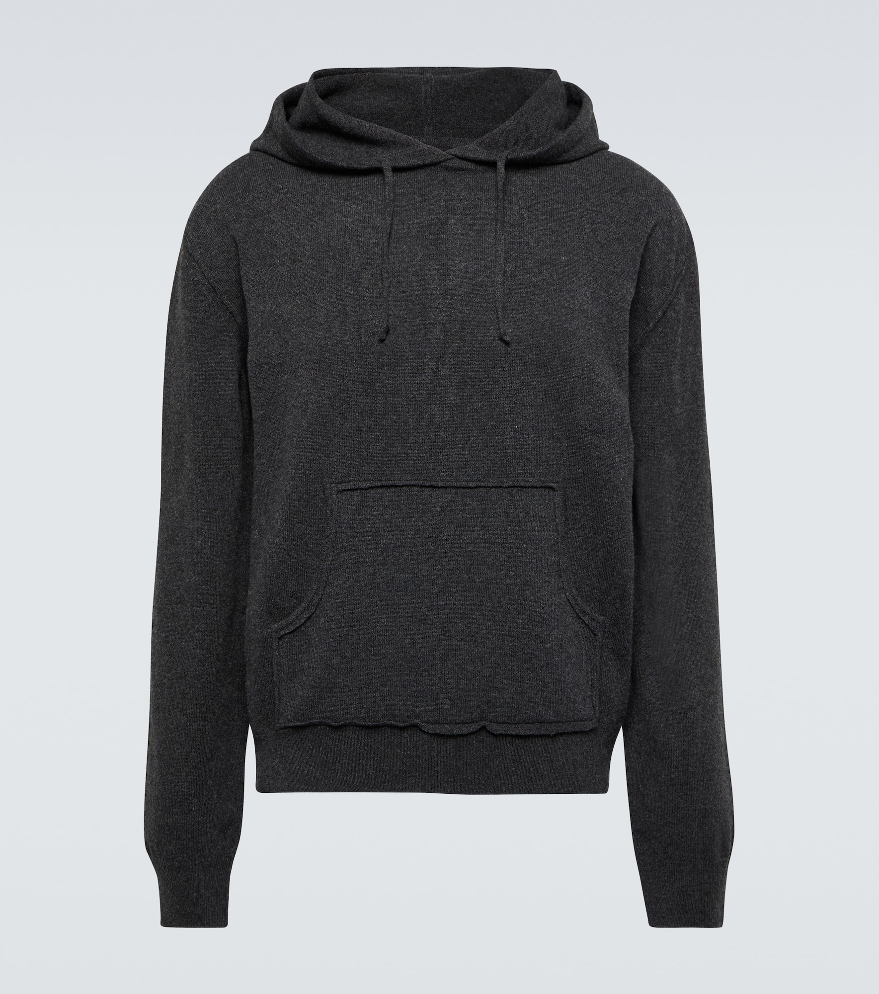 Wool and cashmere hoodie - 1