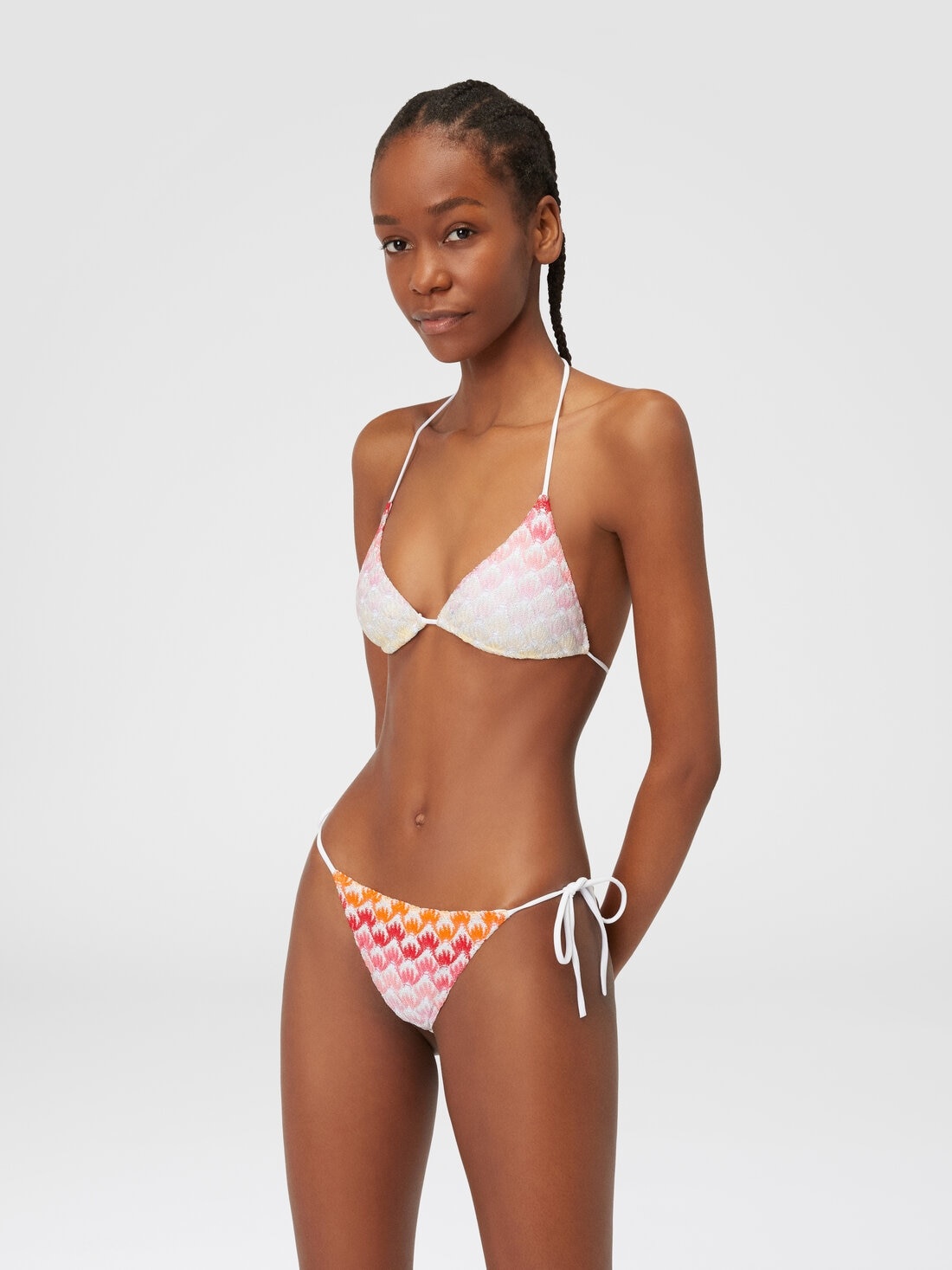 Dégradé lace-effect bikini with lurex - 2