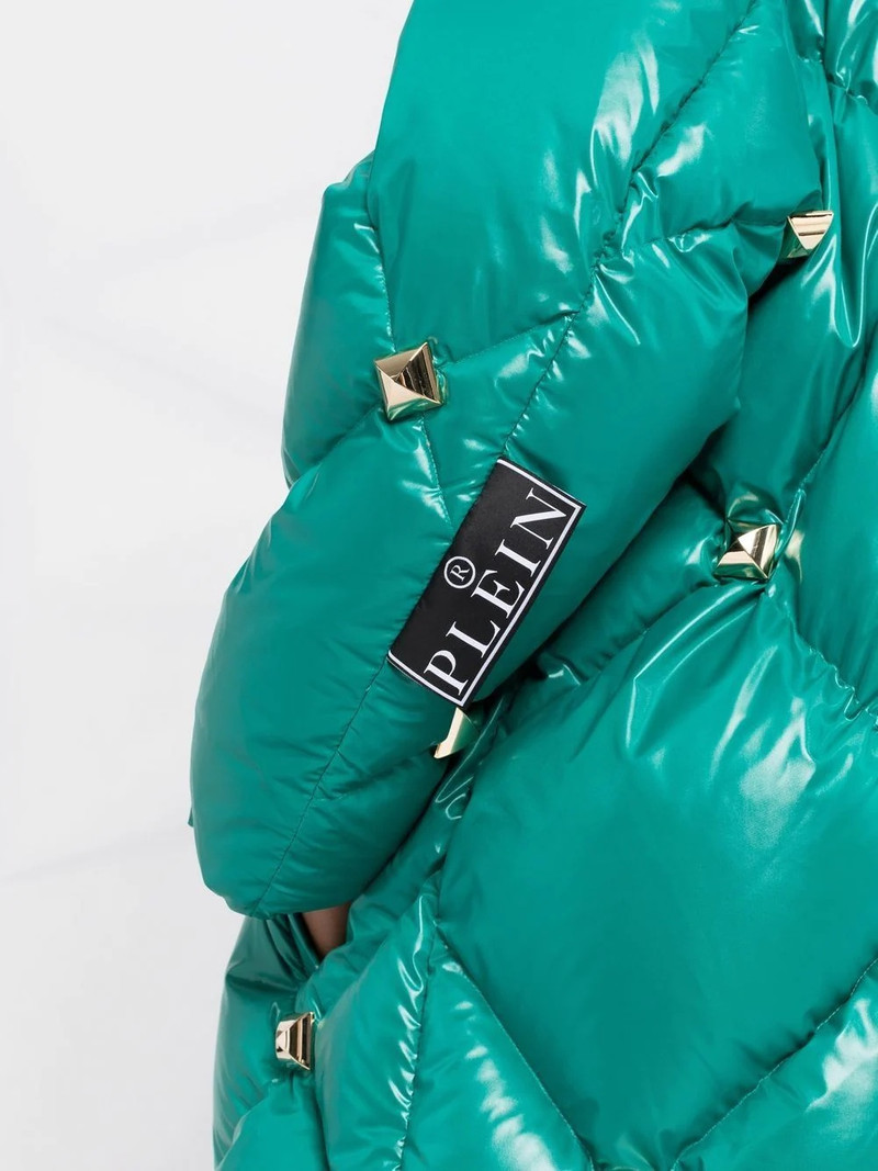 quilted studded 패딩 코트 3