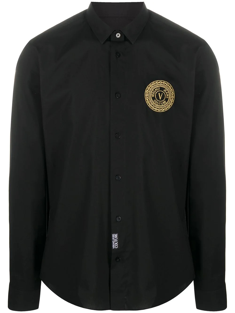 logo embroidered shirt - 1